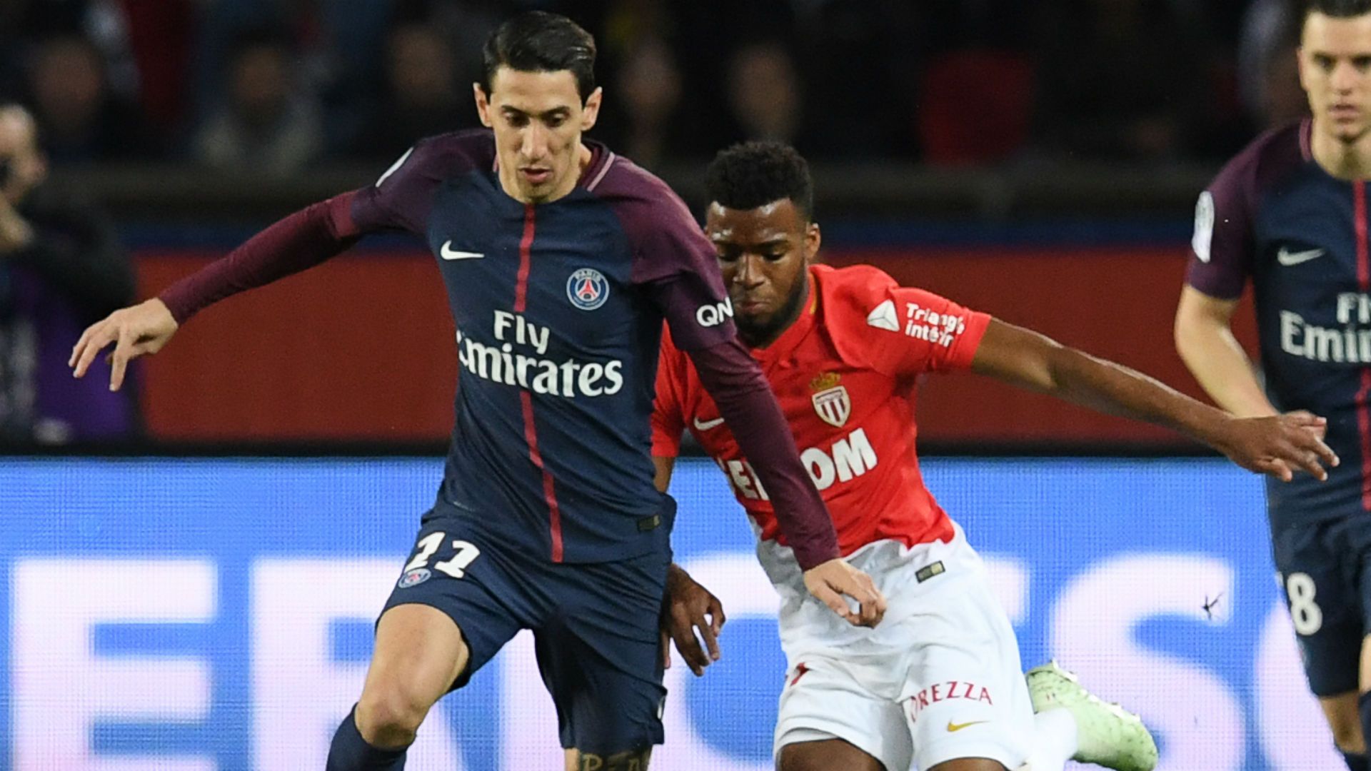 Angel Di Maria Thomas Lemar PSG Monaco Ligue 1 15042018
