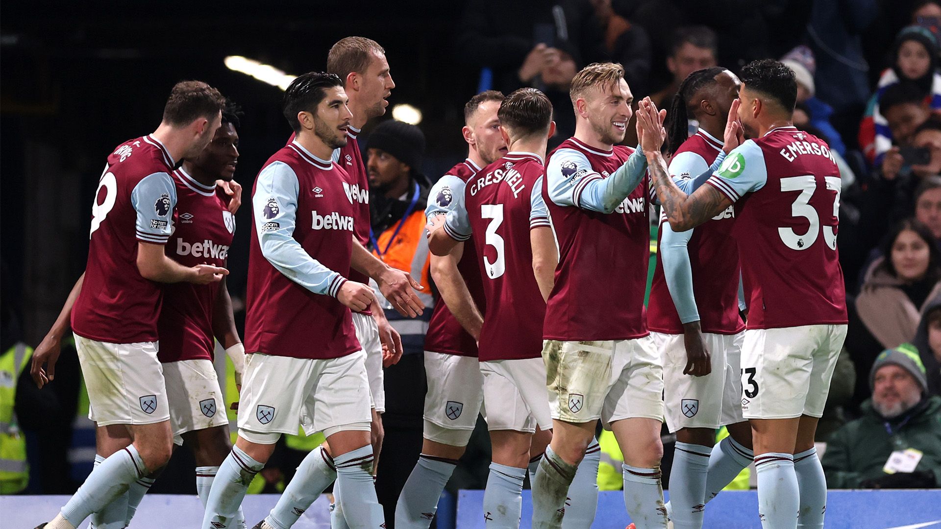 West Ham goal celebration 