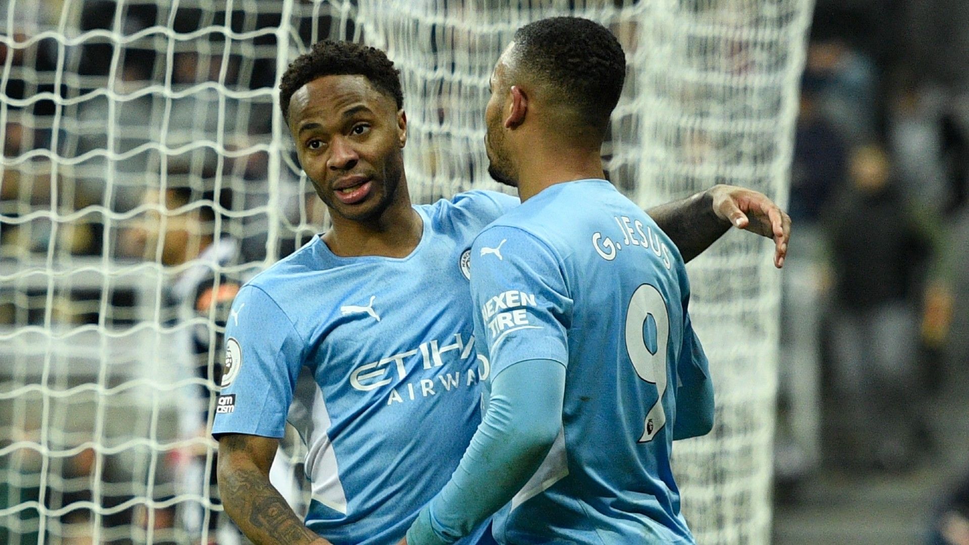Raheem Sterling Newcastle vs Man City Premier League 2021-22