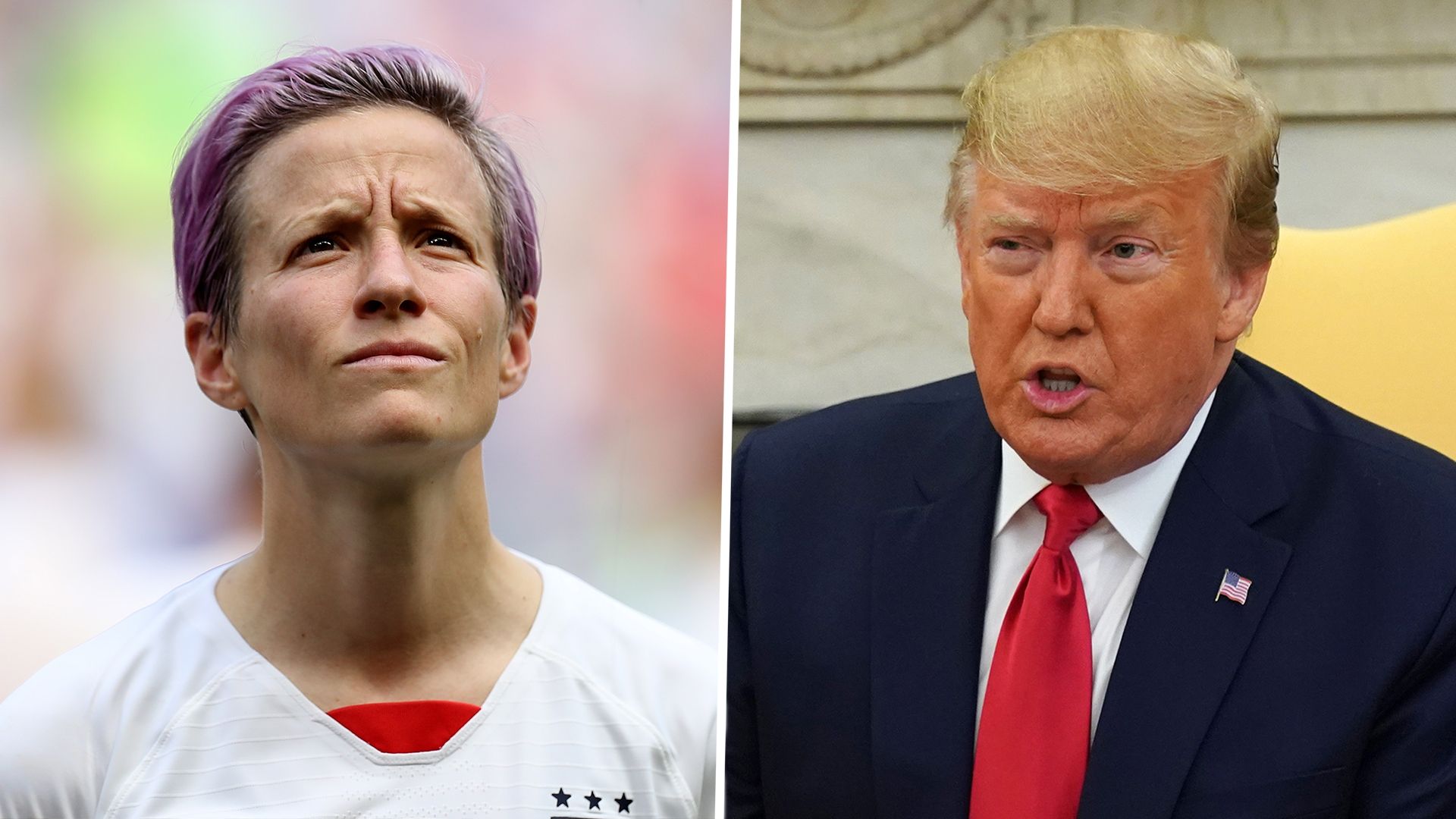 Megan Rapinoe, Donald Trump split