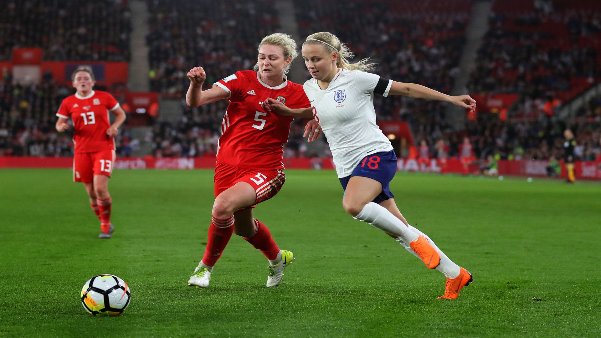 Rhiannon Roberts, Beth Mead, England Women vs Wales Women