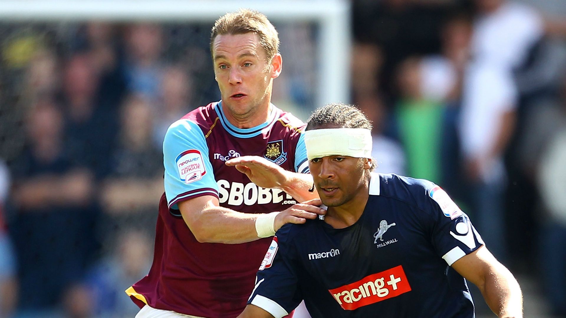 Kevin Nolan West Ham Tamika Mkandawire Millwall 2011