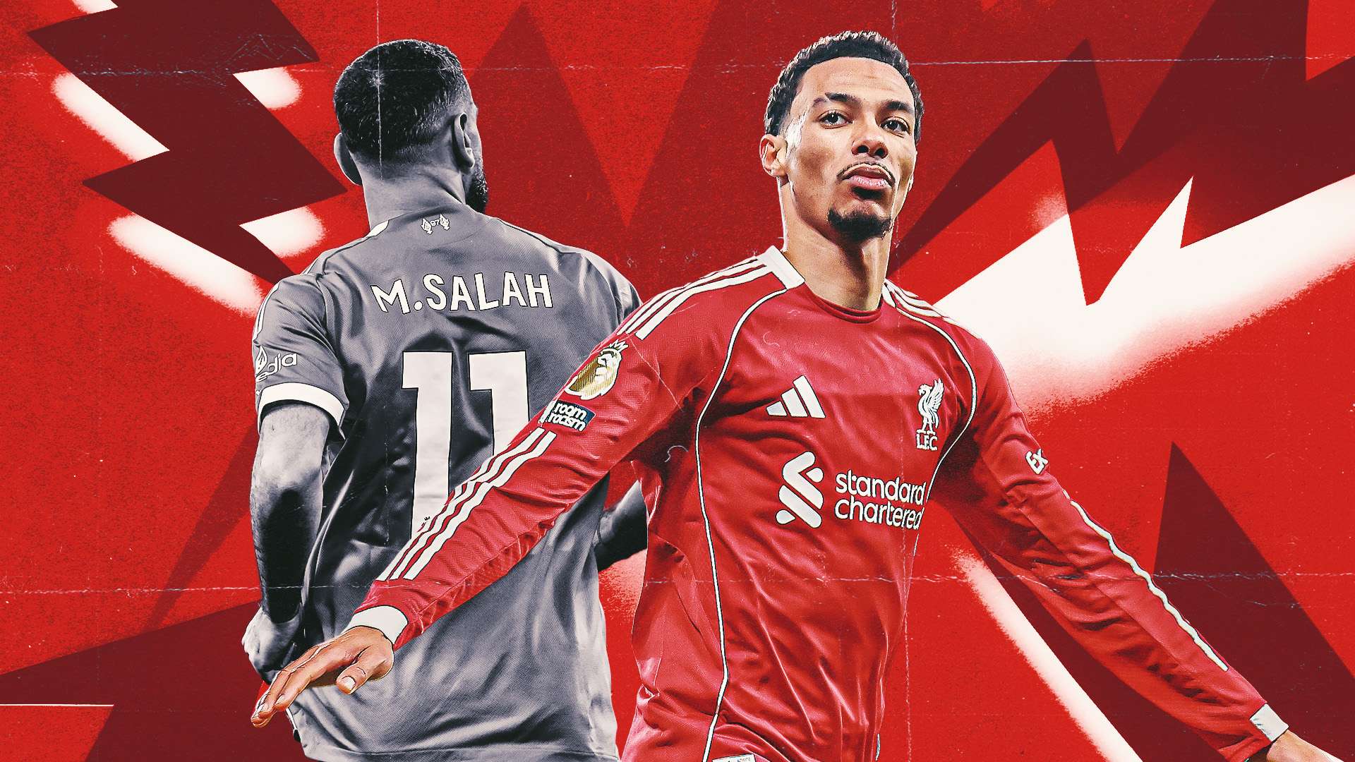 Hugo Ekitike Mohamed Salah Liverpool GFX