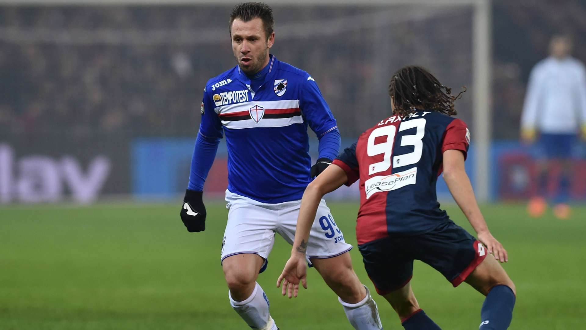 Antonio Cassano Diego Laxalt Genoa Sampdoria