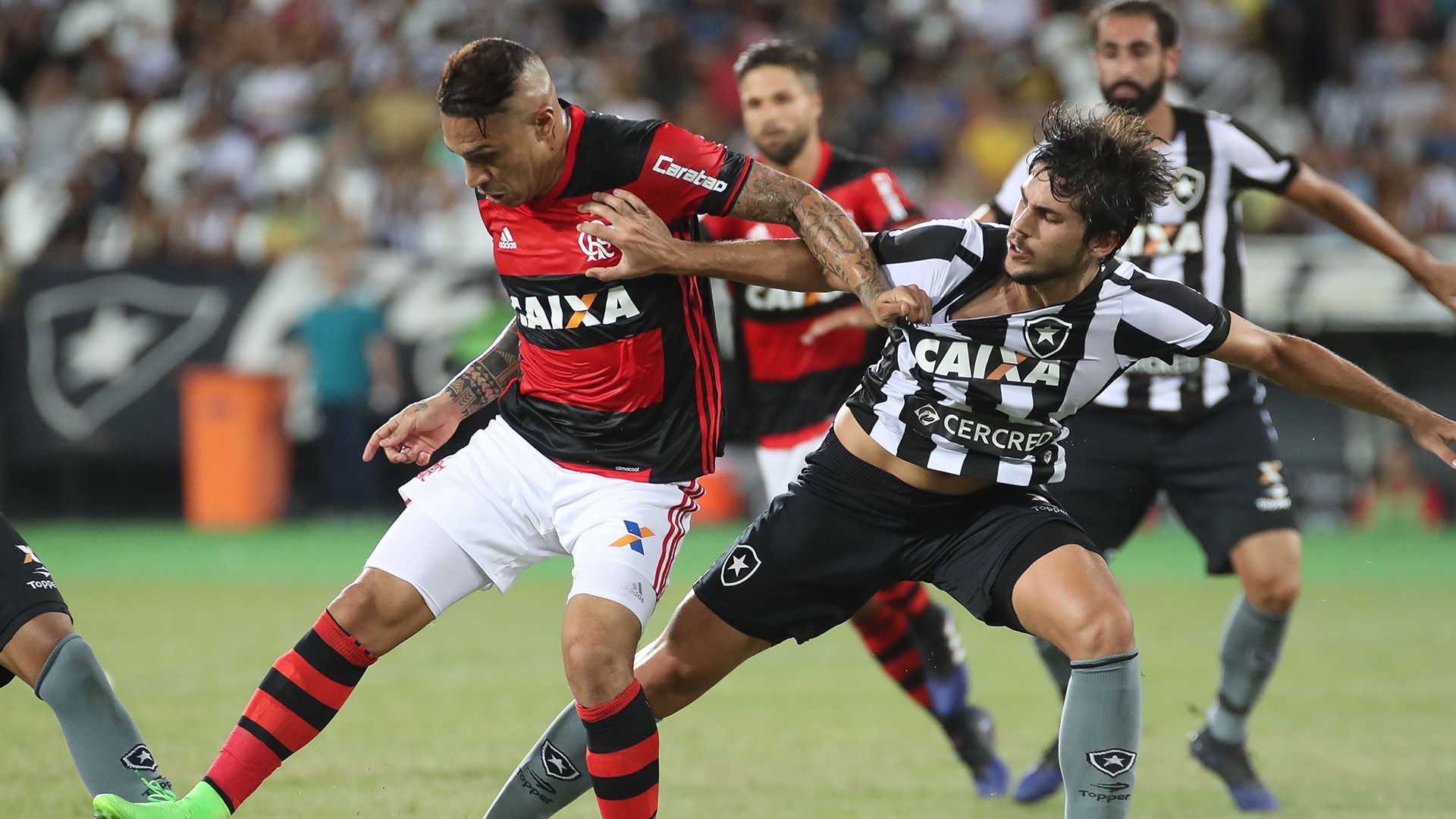 Paolo Guerrero Igor Rabello Botafogo Flamengo Carioca 12022017