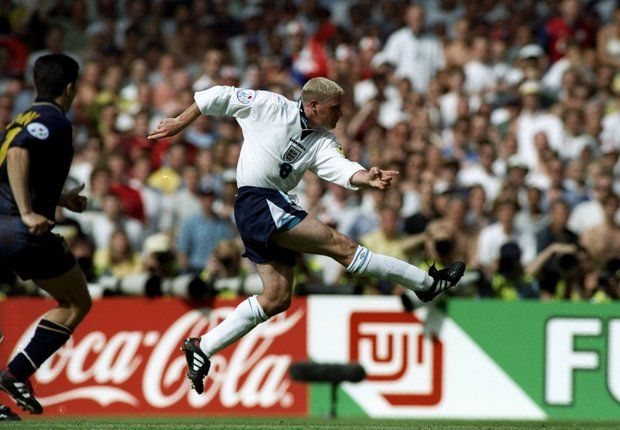 Paul Gascoigne England Scotland Euro 1996 Wembley