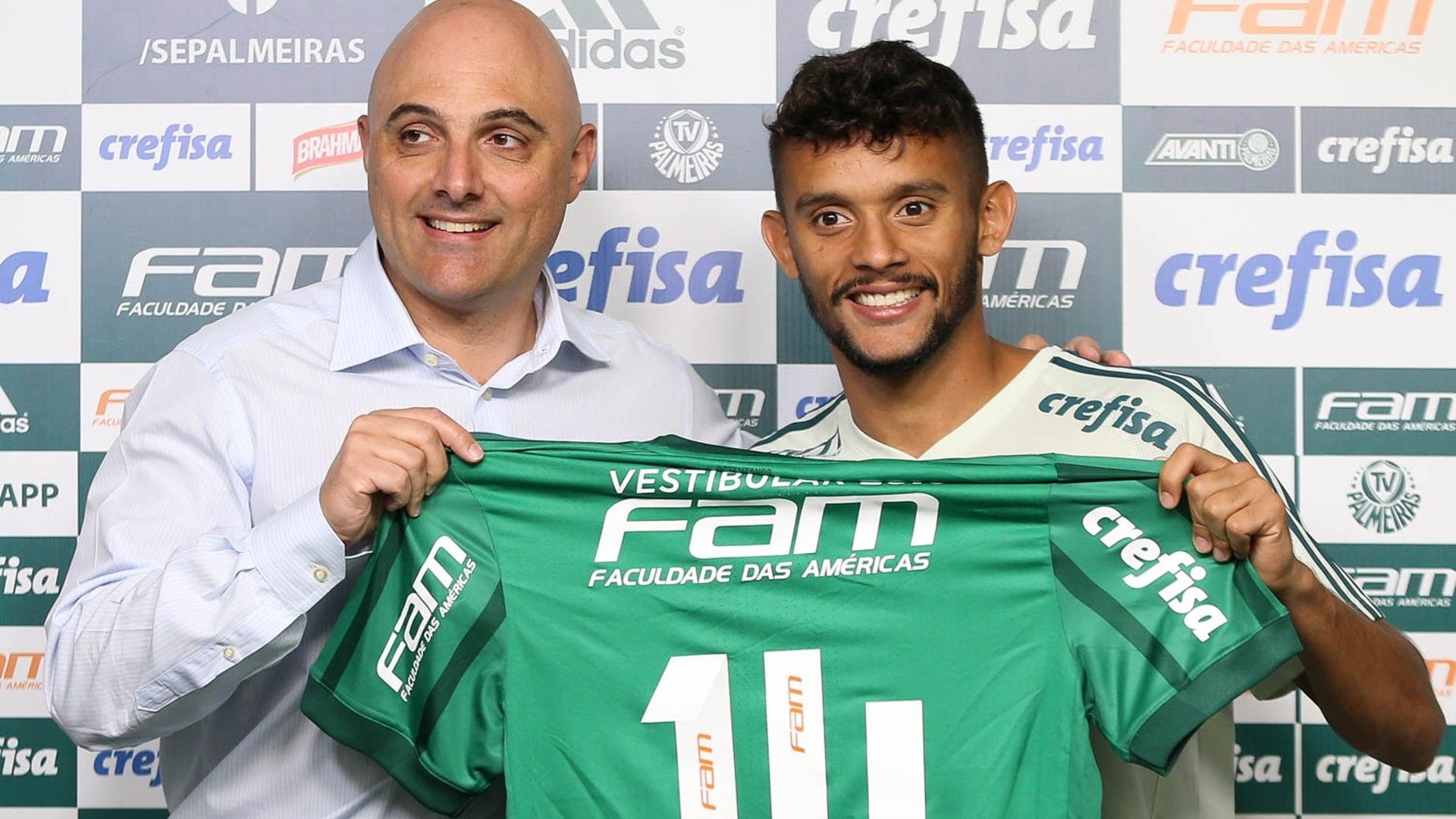 Gustavo Scarpa apresentação Palmeiras 2018