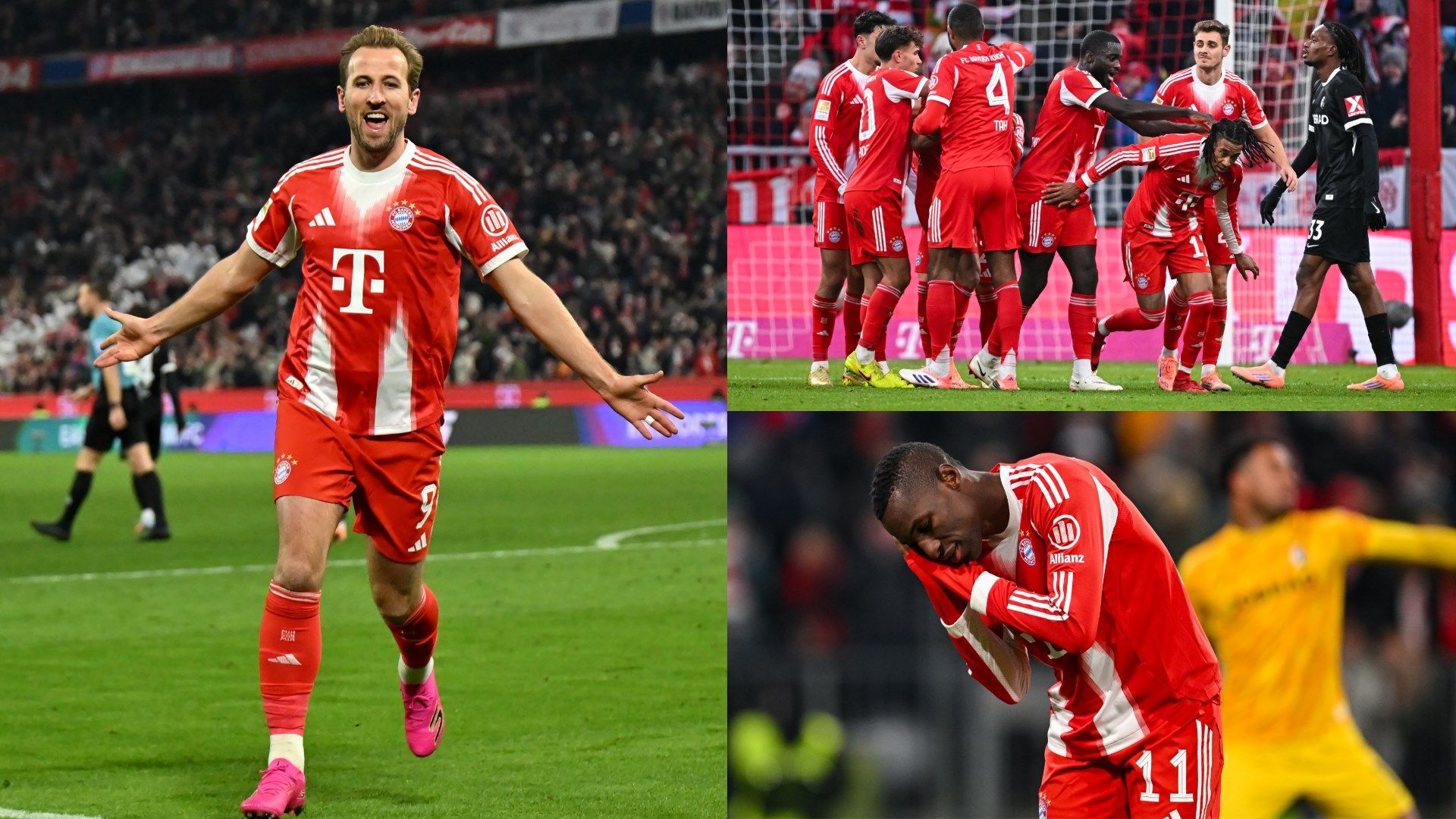 Michael Olise, you superstar! Bayern Munich ace scores brace and provides three assists while Harry Kane continues incredible scoring record as Vincent Kompany's side hit sorry Freiburg for six