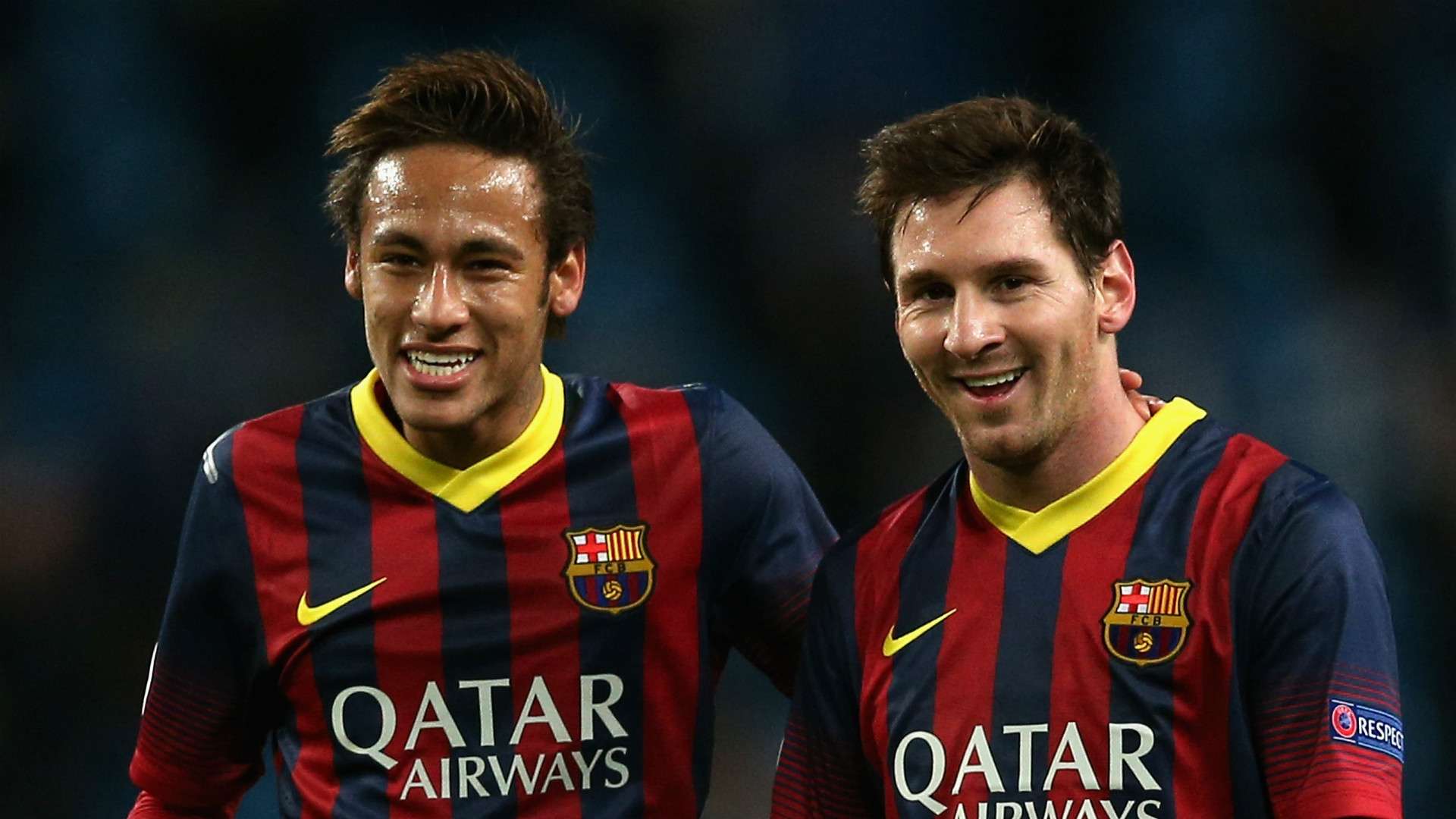 Neymar Lionel Messi FC Barcelona 14022014
