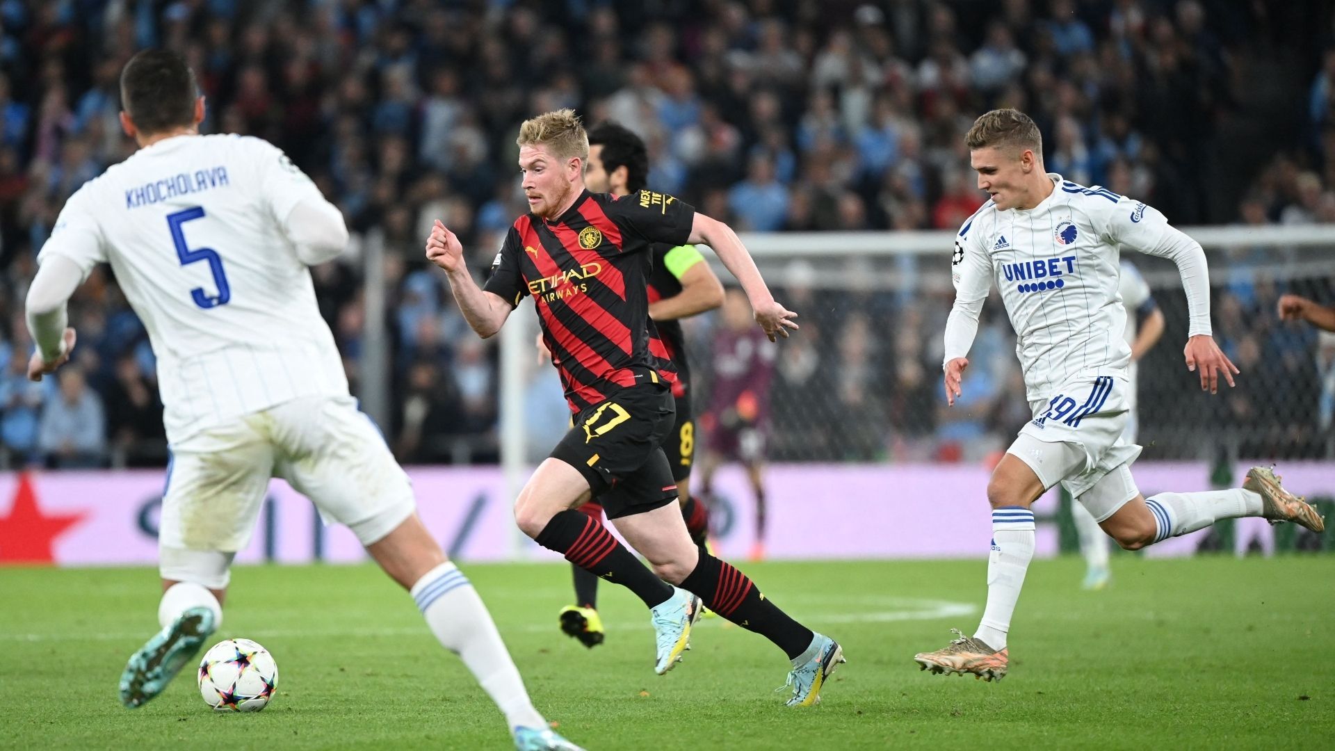 De Bruyne Copenhague Manchester City