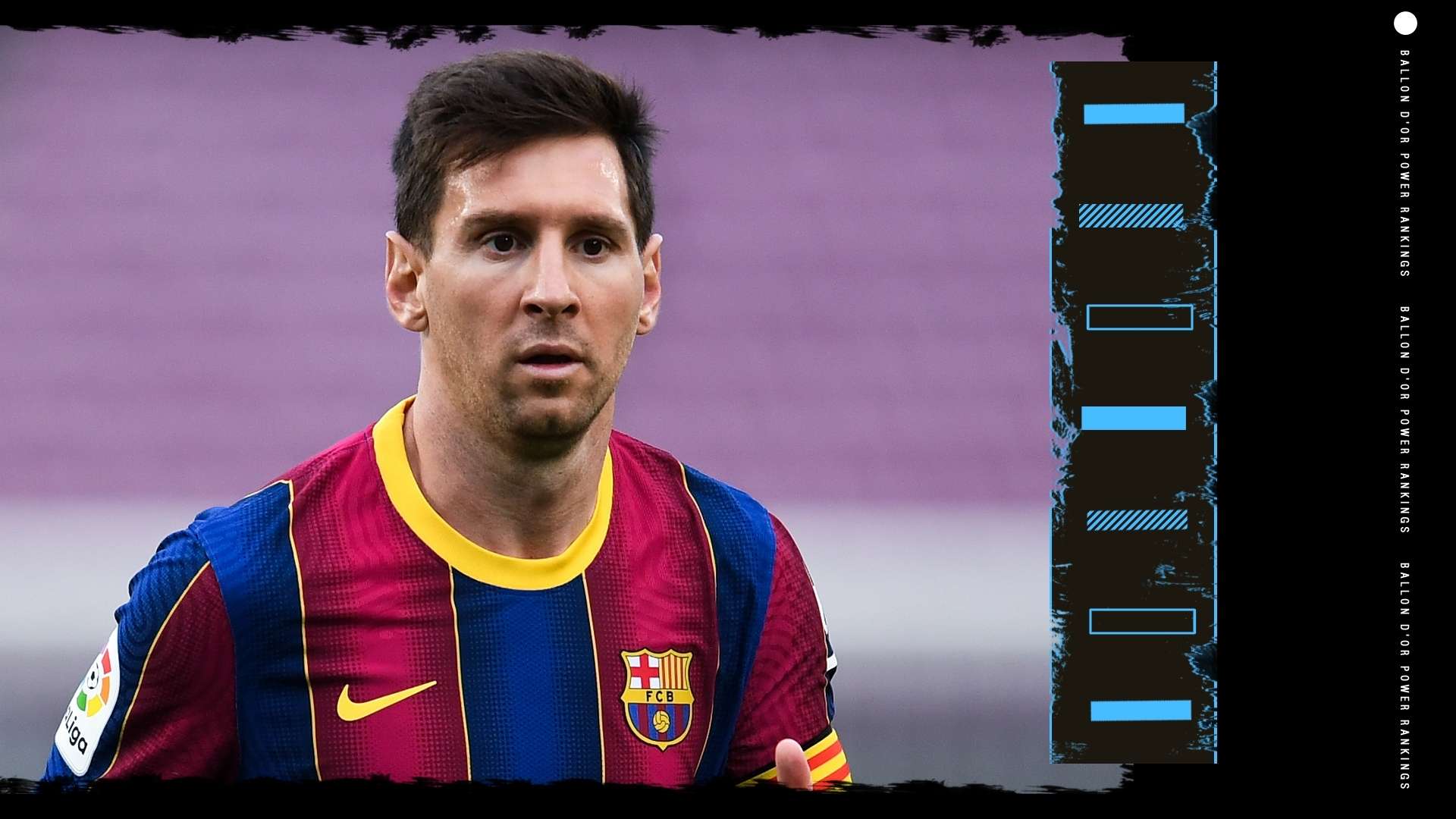 Lionel Messi Ballon d'Or Rankings GFX