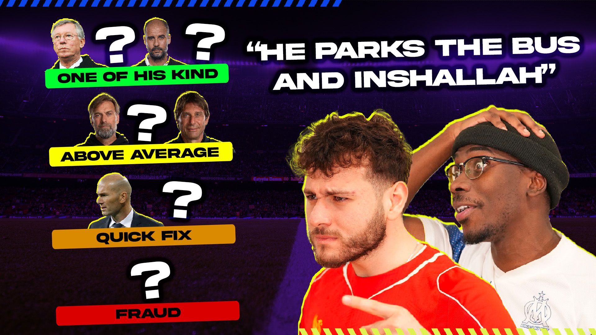 Front Three Manager Tiers