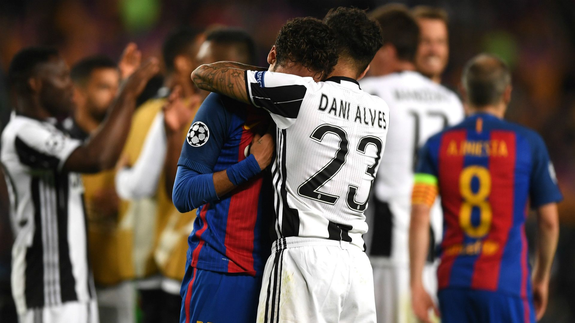 Neymar Dani Alves Barcelona Juventus Champions League 19042017