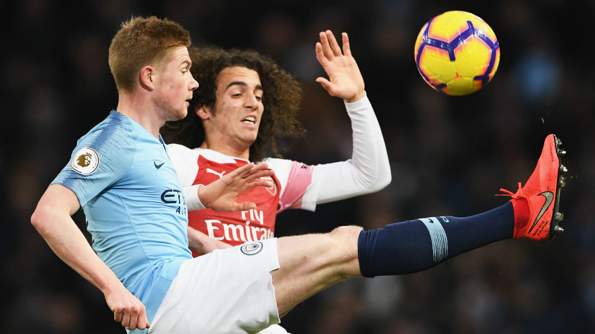 Matteo Guendouzi Kevin De Bruyne Manchester City Arsenal 03022019