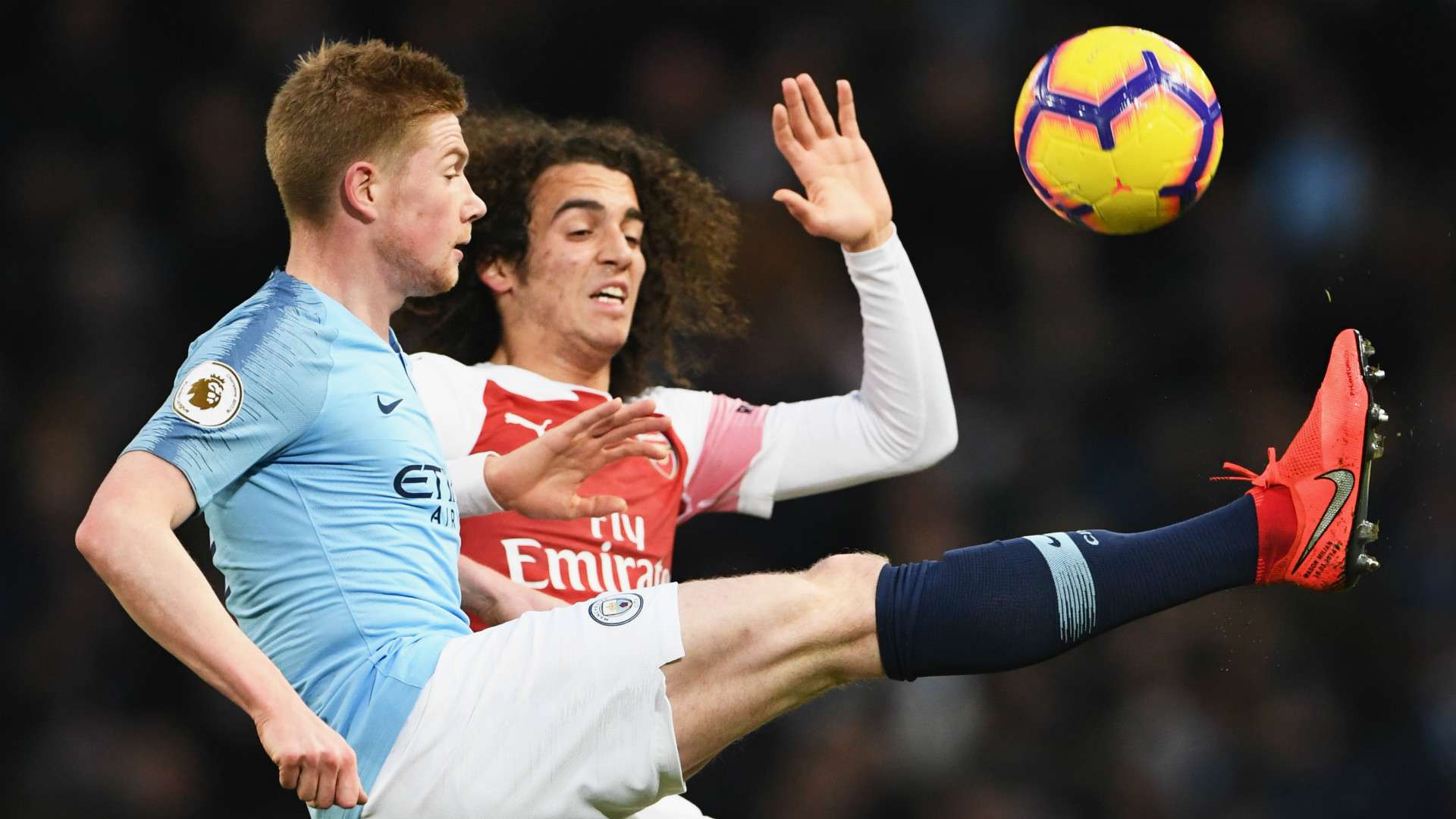 Matteo Guendouzi Kevin De Bruyne Manchester City Arsenal 03022019