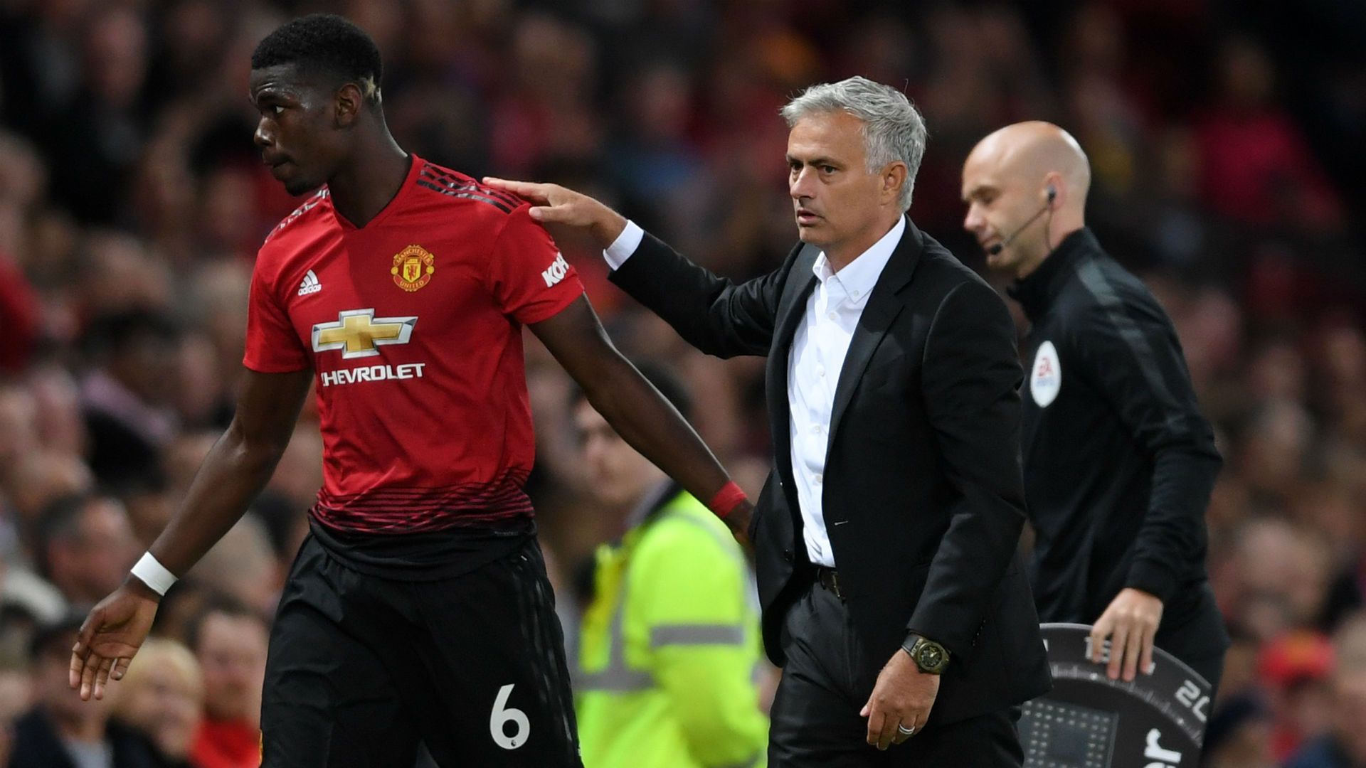 Paul Pogba Jose Mourinho Manchester United Premier League 2018