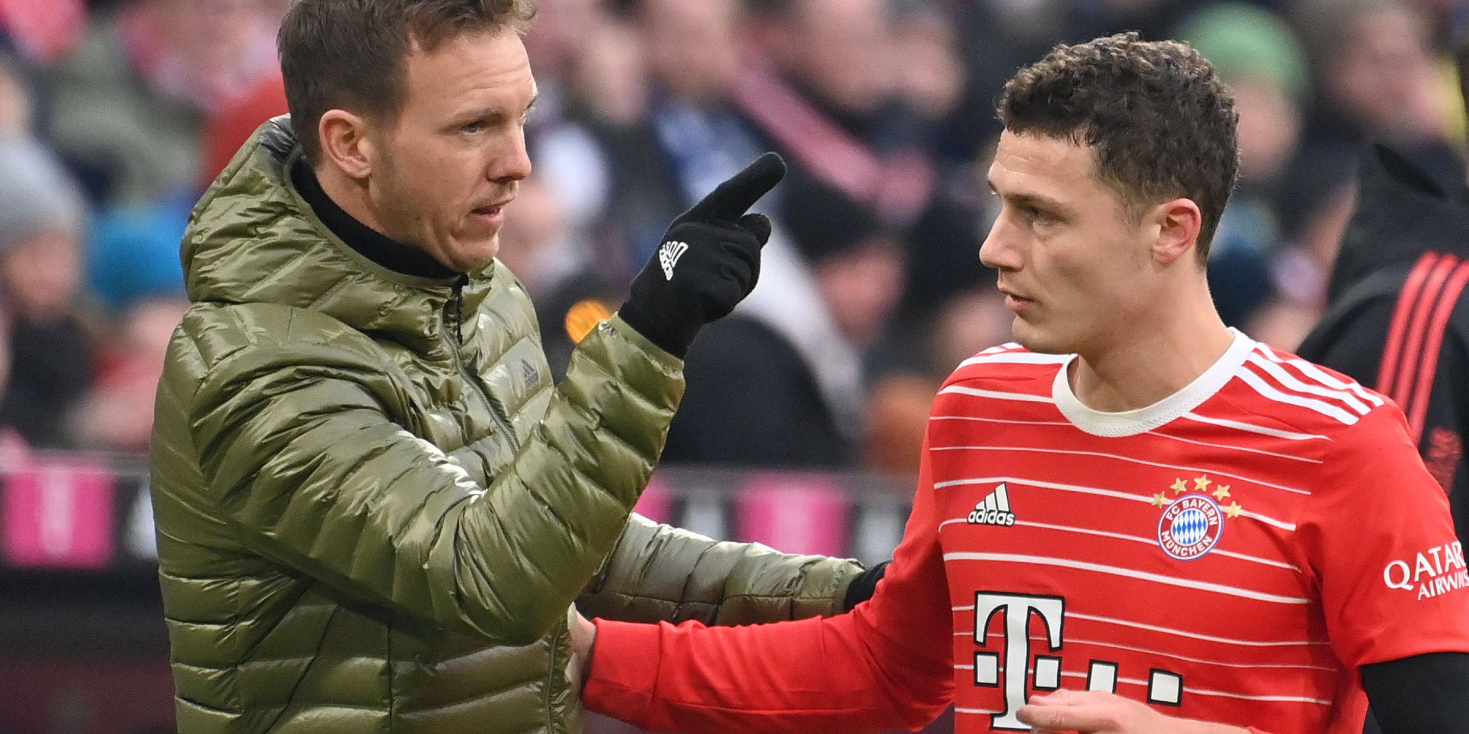 GERMANY ONLY: JULIAN NAGELSMANN BENJAMIN PAVARD BAYERN MÜNCHEN