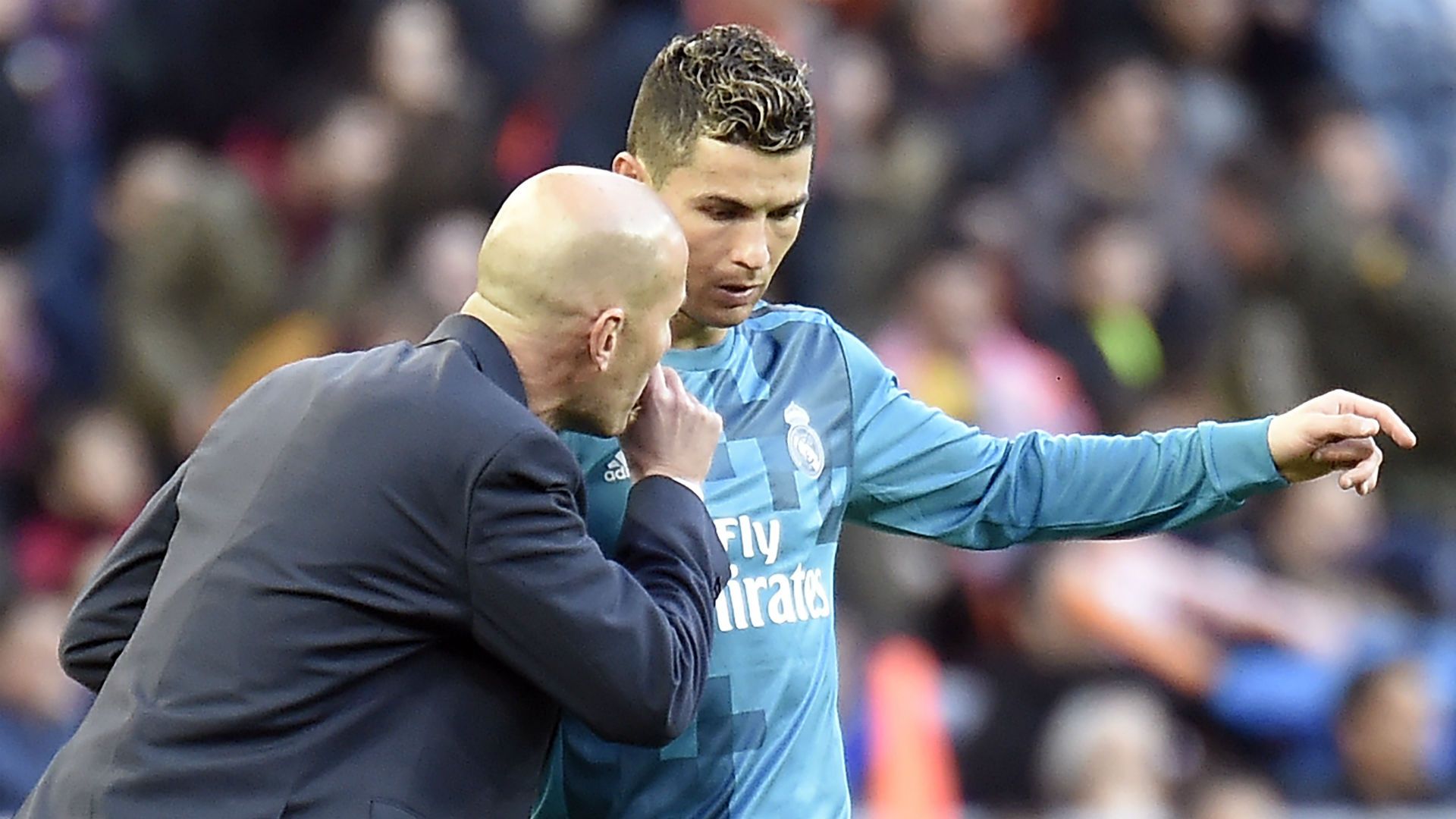 Zinedine Zidane Cristiano Ronaldo Real Madrid 27012018