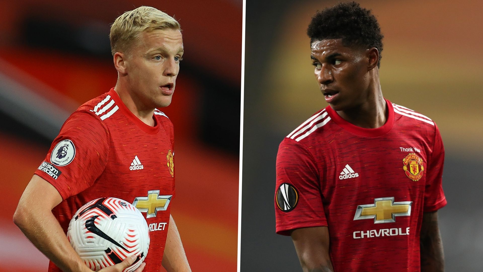 Donny van de Beek Marcus Rashford