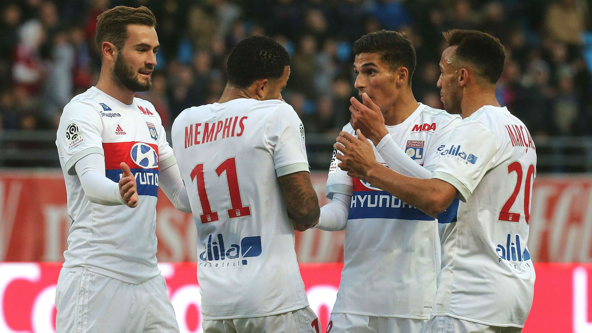 Memphis Depay Troyes Lyon Ligue 1 22102017