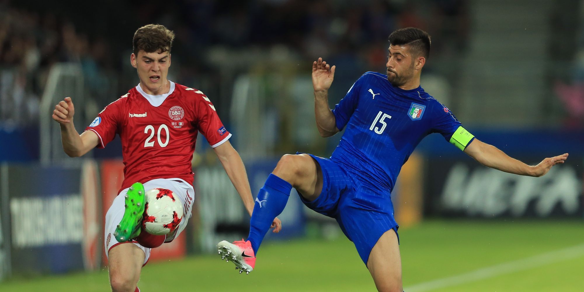 Marco Benassi Jacob Rasmussen Denmark Italy UEFA U21 Championship