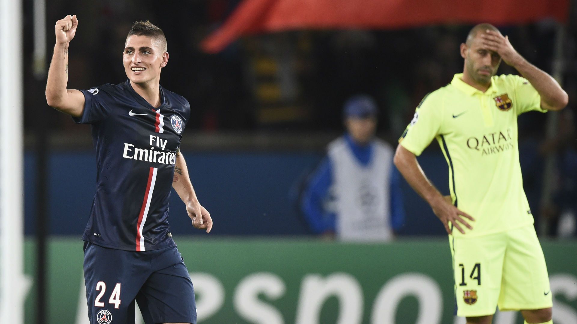 Marco Verratti PSG Barcelona 09302014