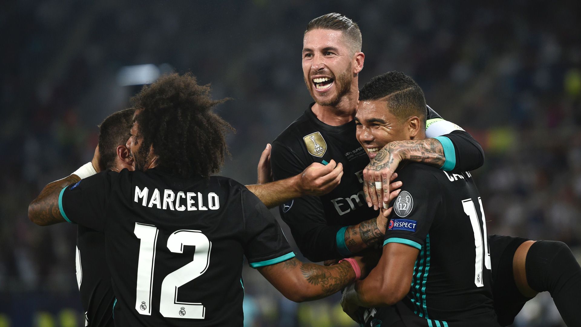 Casemiro Sergio Ramos Real Madrid 08082017