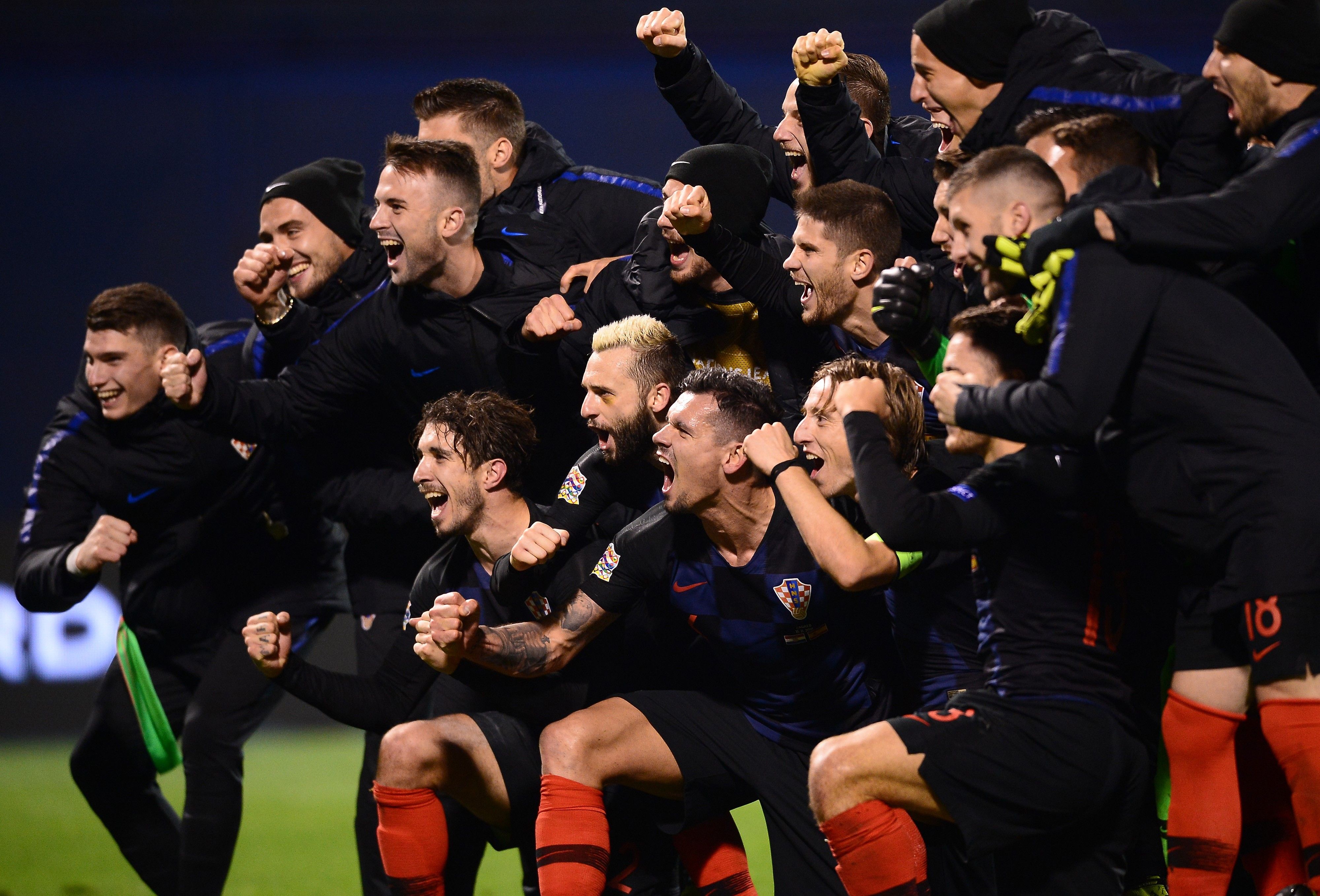 croatia spain - uefa nations league - celebration - 15112018