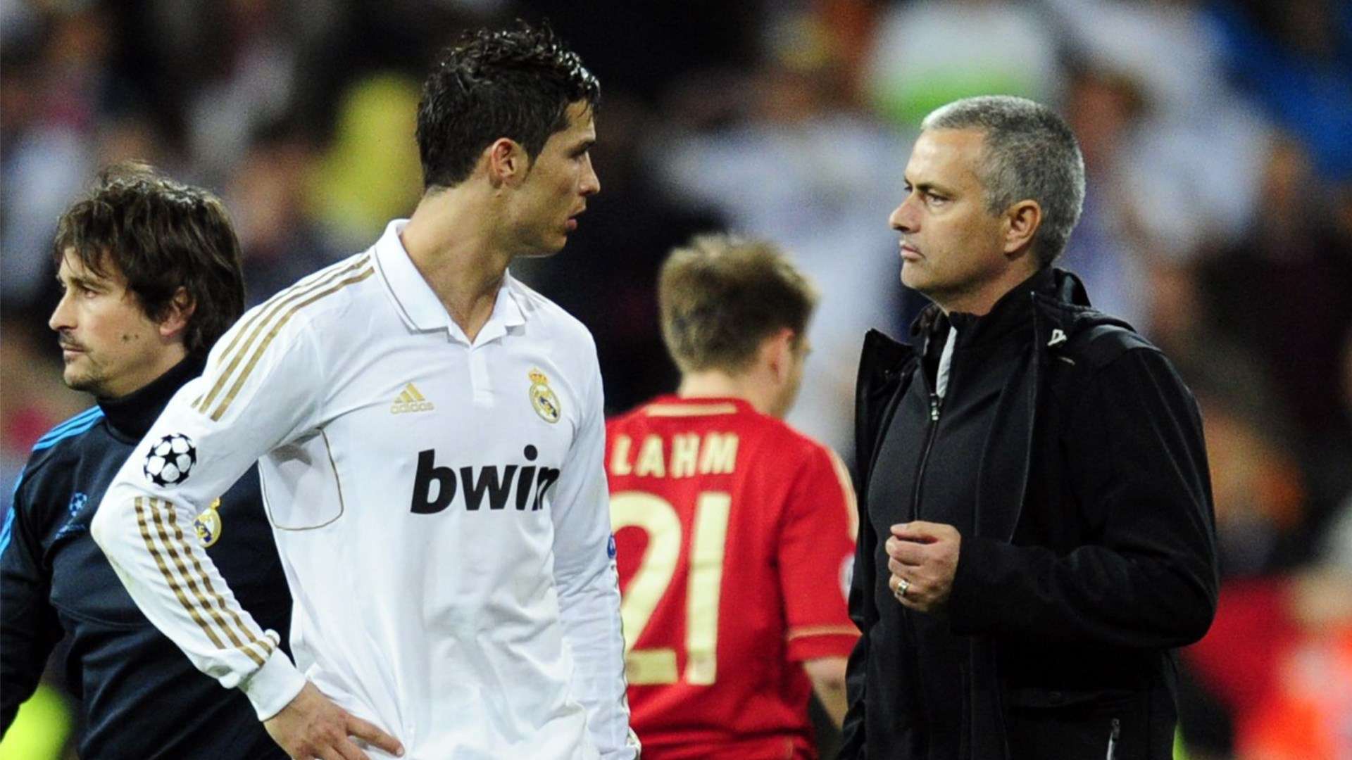 Cristiano Ronaldo Jose Mourinho Real Madrid Bayern Champions League 2012