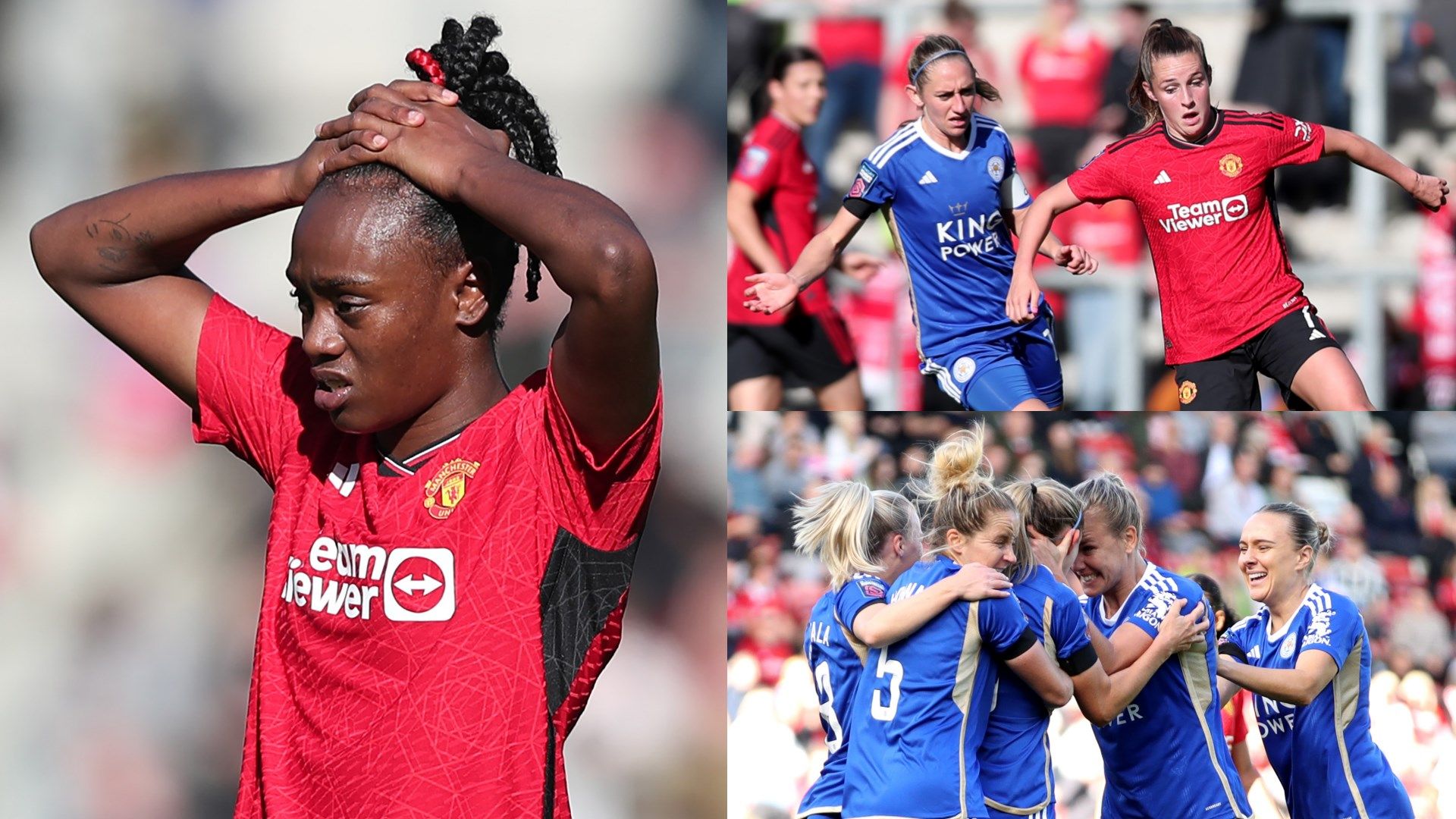 Man Utd Leicester Women composite