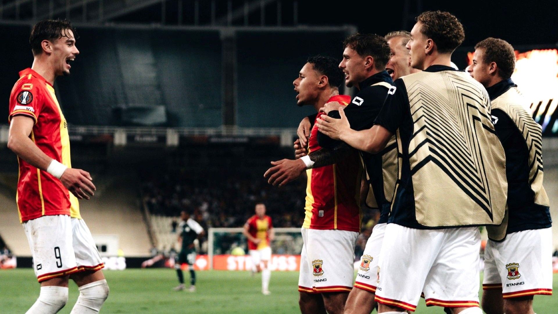 Dean James Selebrasi Go Ahead Eagles vs Panathinaikos UEL 03102025