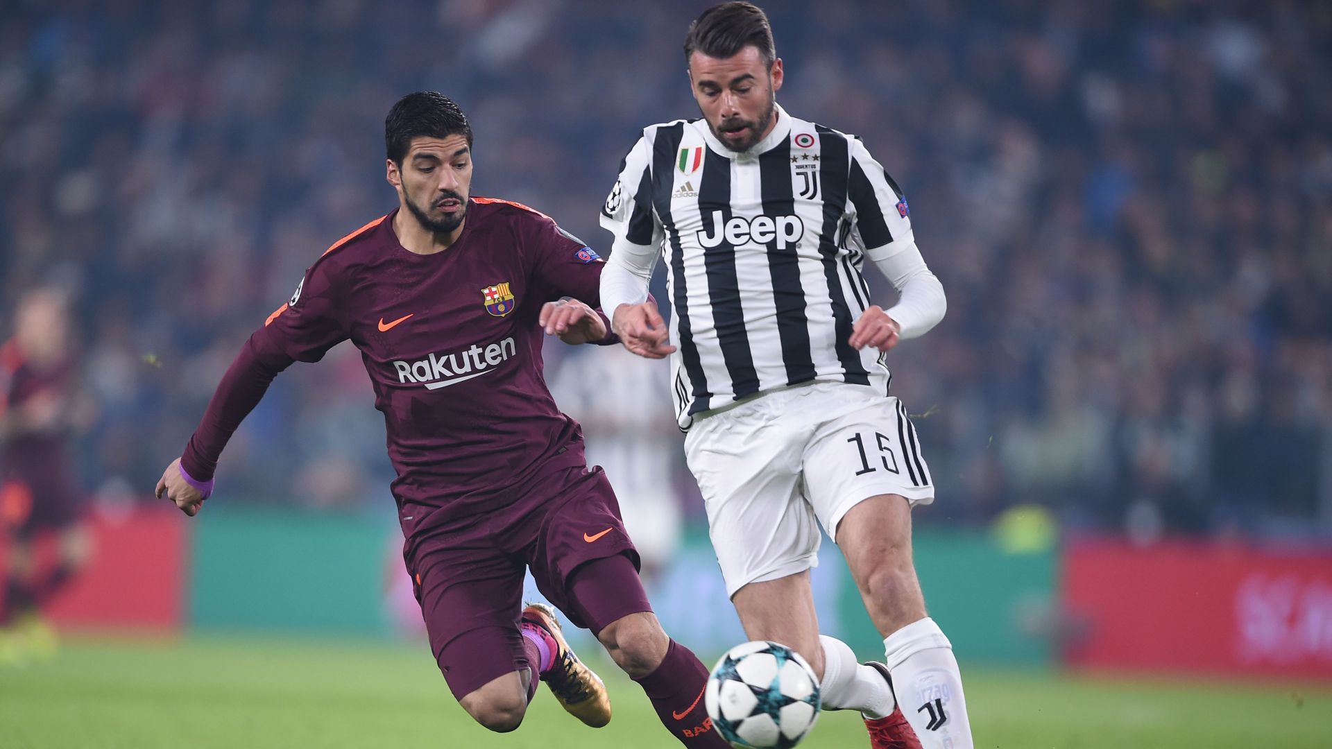 Andrea Barzagli Luis Suarez Juventus Barcelona
