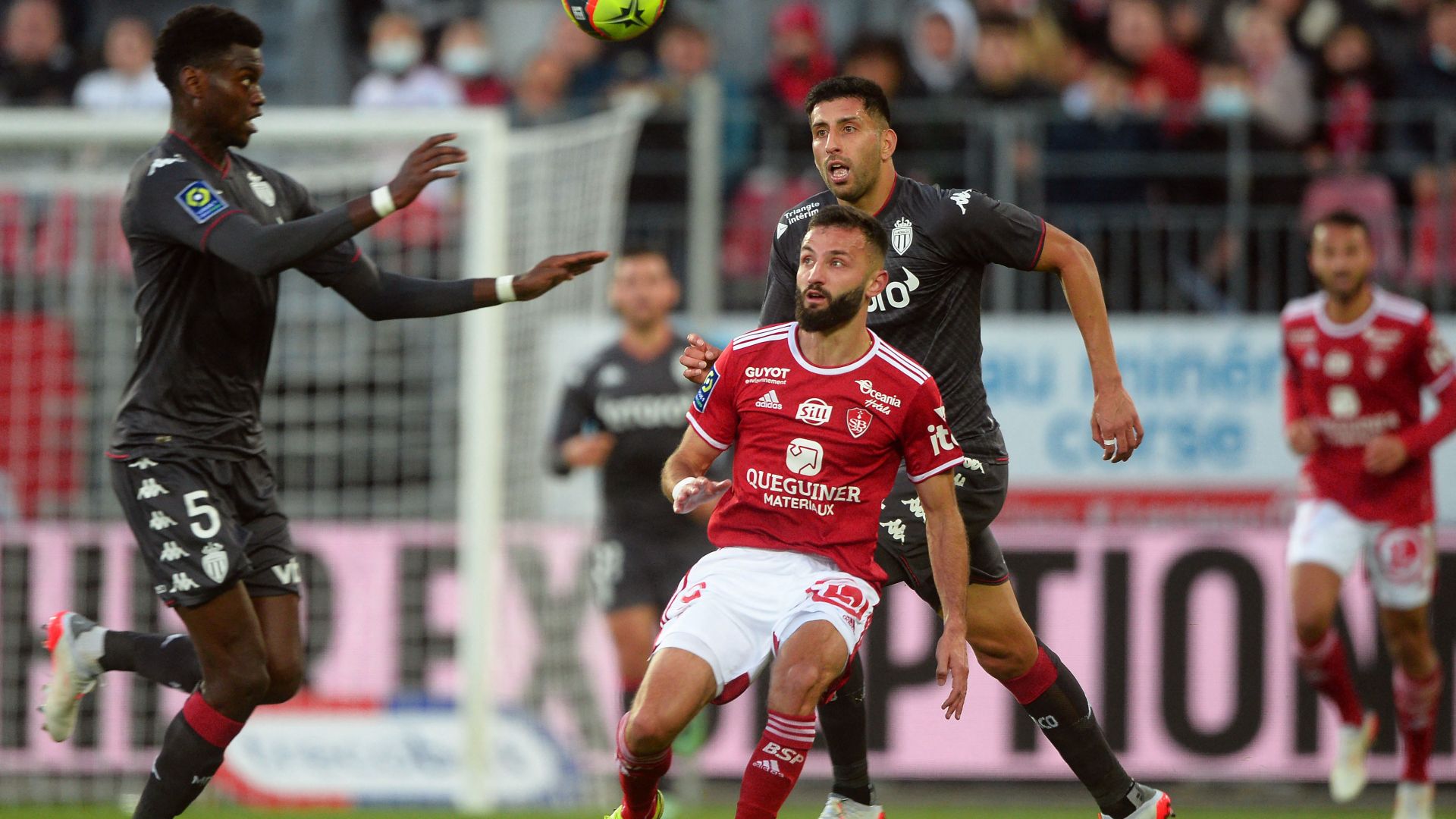 Haris Belkebla Guillermo Maripan Brest Monaco Ligue 1 31102021