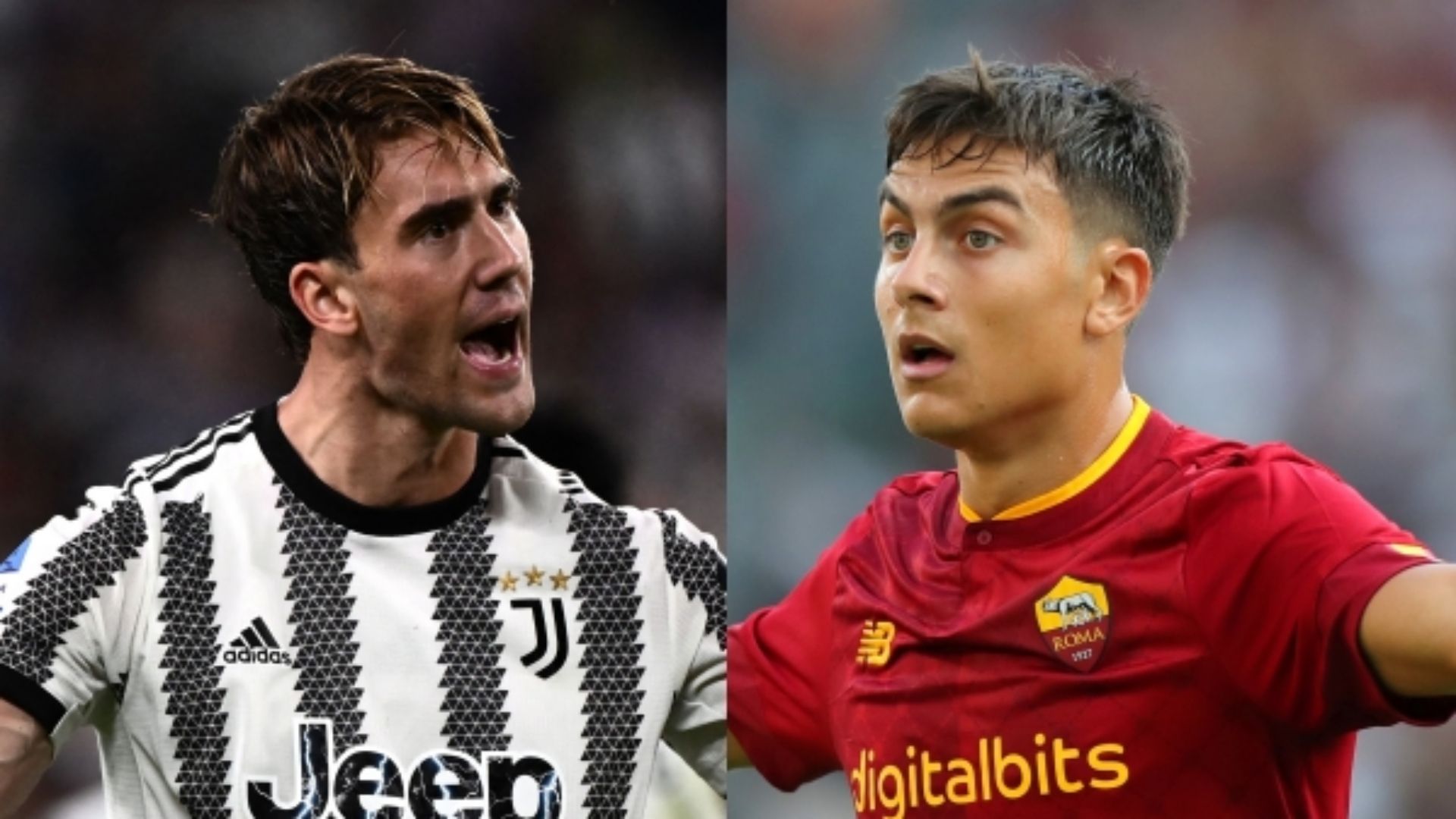 Dusan Vlahovic Juventus Paulo Dybala Roma