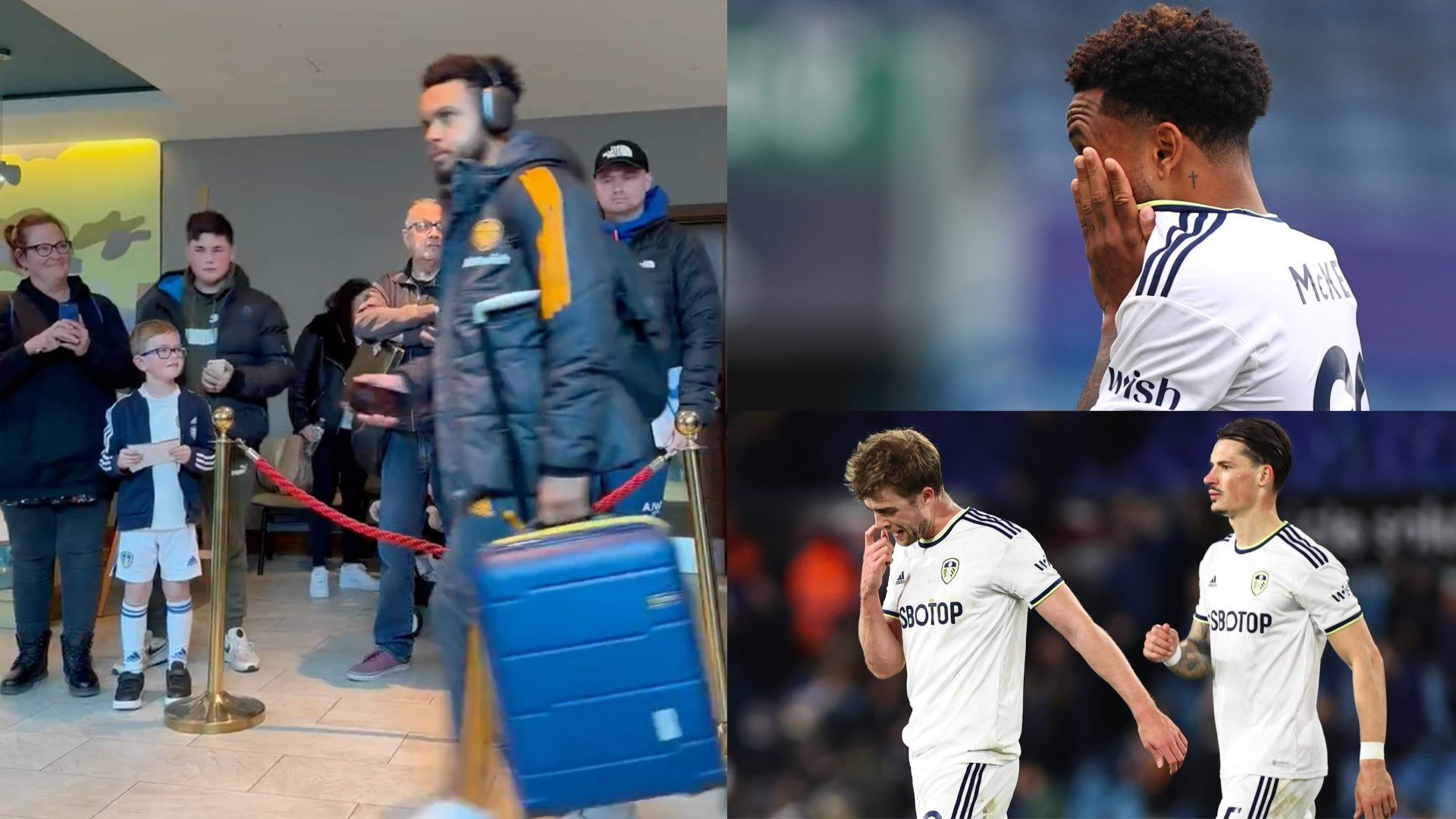 Weston McKennie Leeds players ignore fans