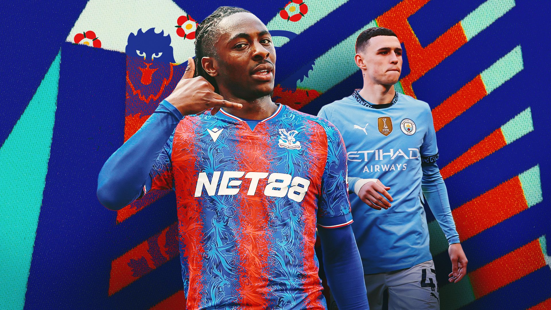 Eberechi Eze Phil Foden Crystal Palace Man City GFX