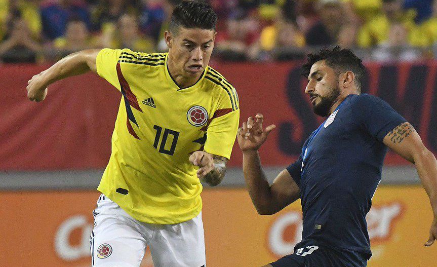 James Rodríguez Colombia vs Estados Unidos 2018