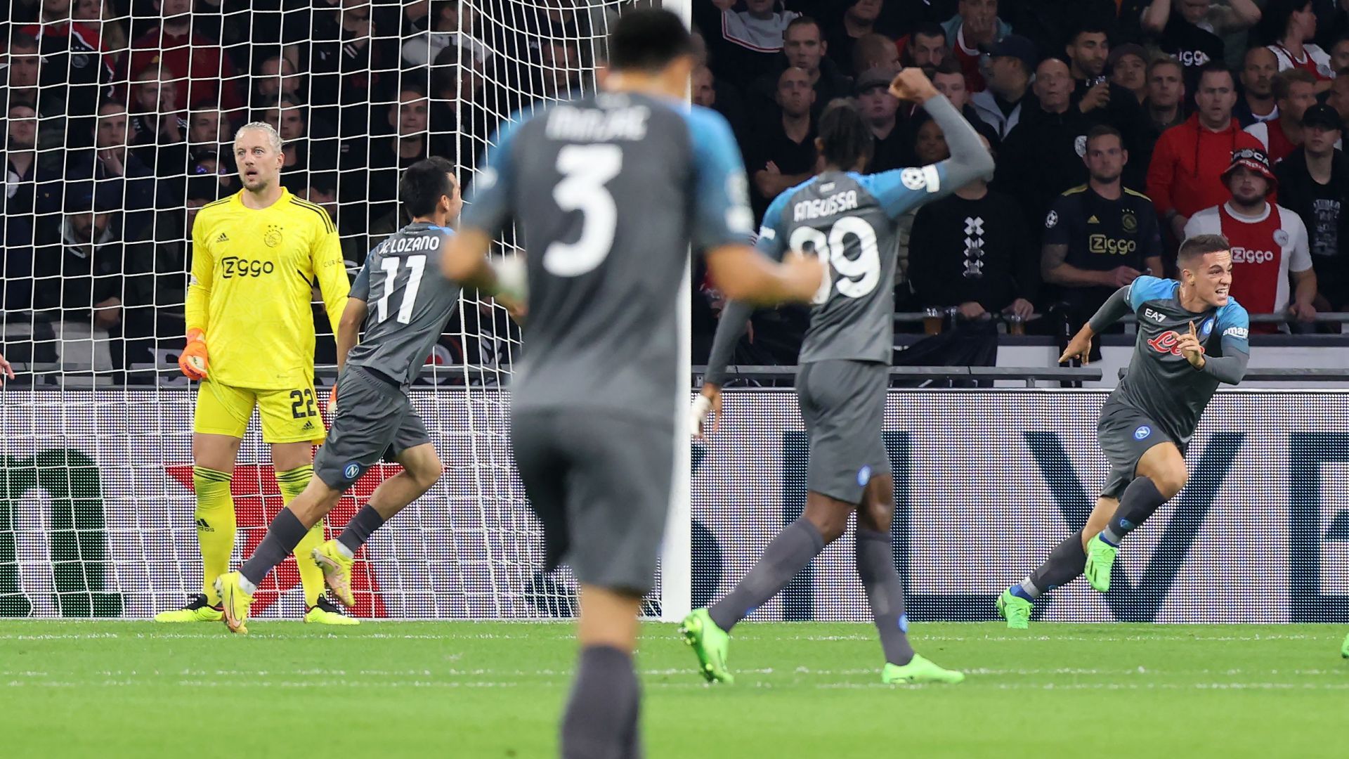 Giacomo Raspadori Ajax Napoli Champions League