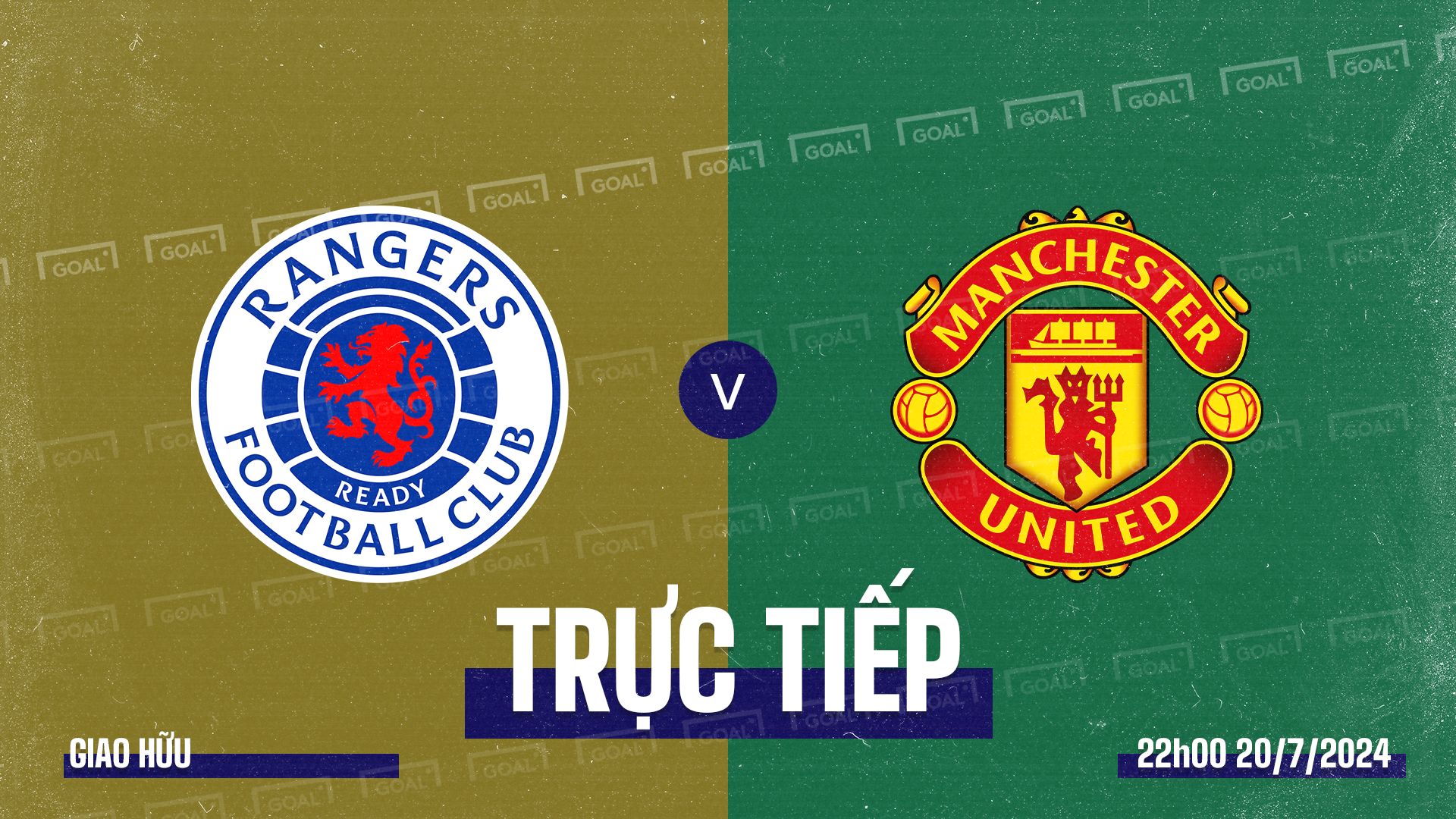 Rangers vs Manchester United 2024 GFX