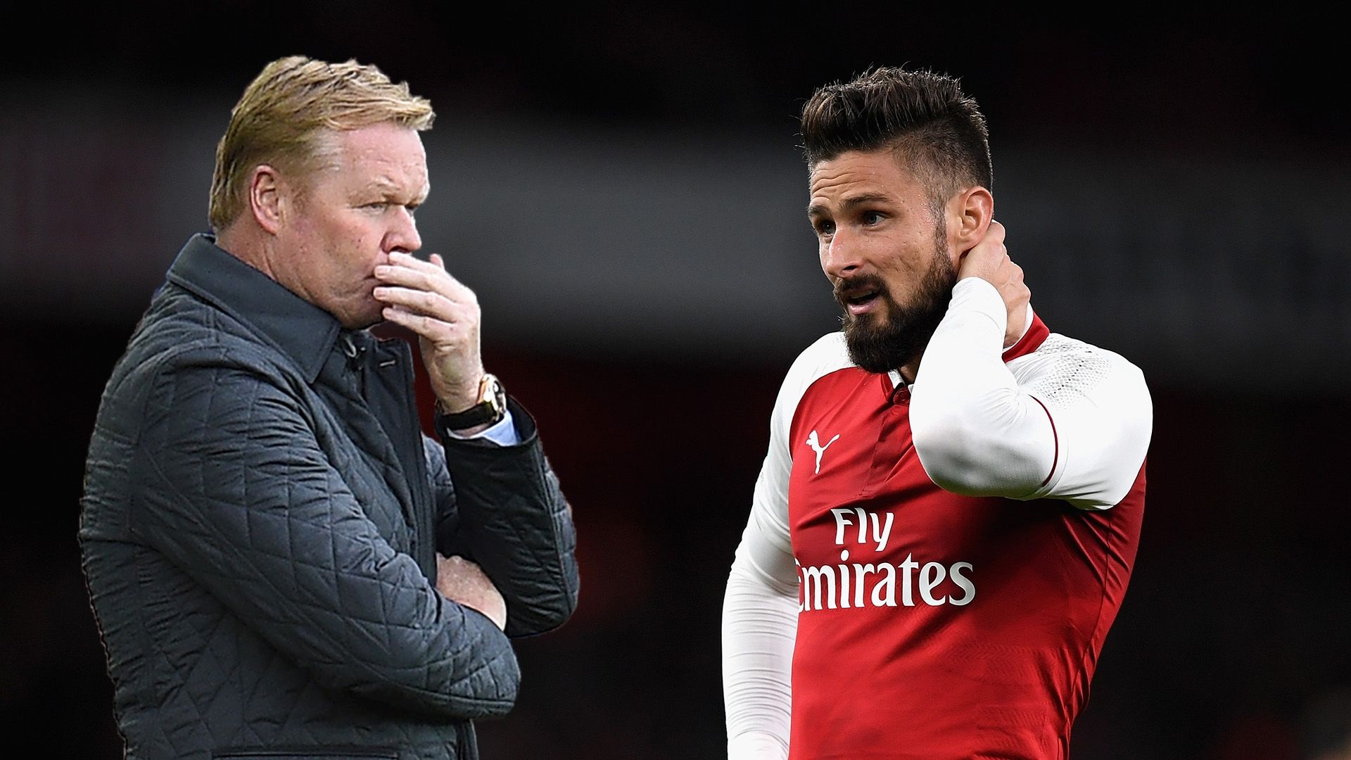 Ronald Koeman Olivier Giroud Composite