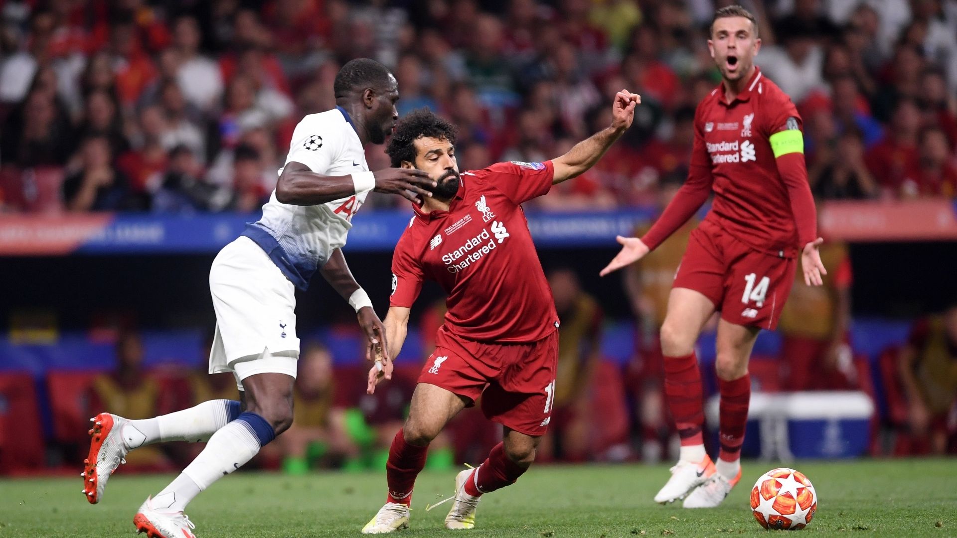 Mohamed Salah, Moussa Sissoko, Tottenham vs Liverpool, Champions League final
