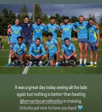 Jack Grealish's Instagram story