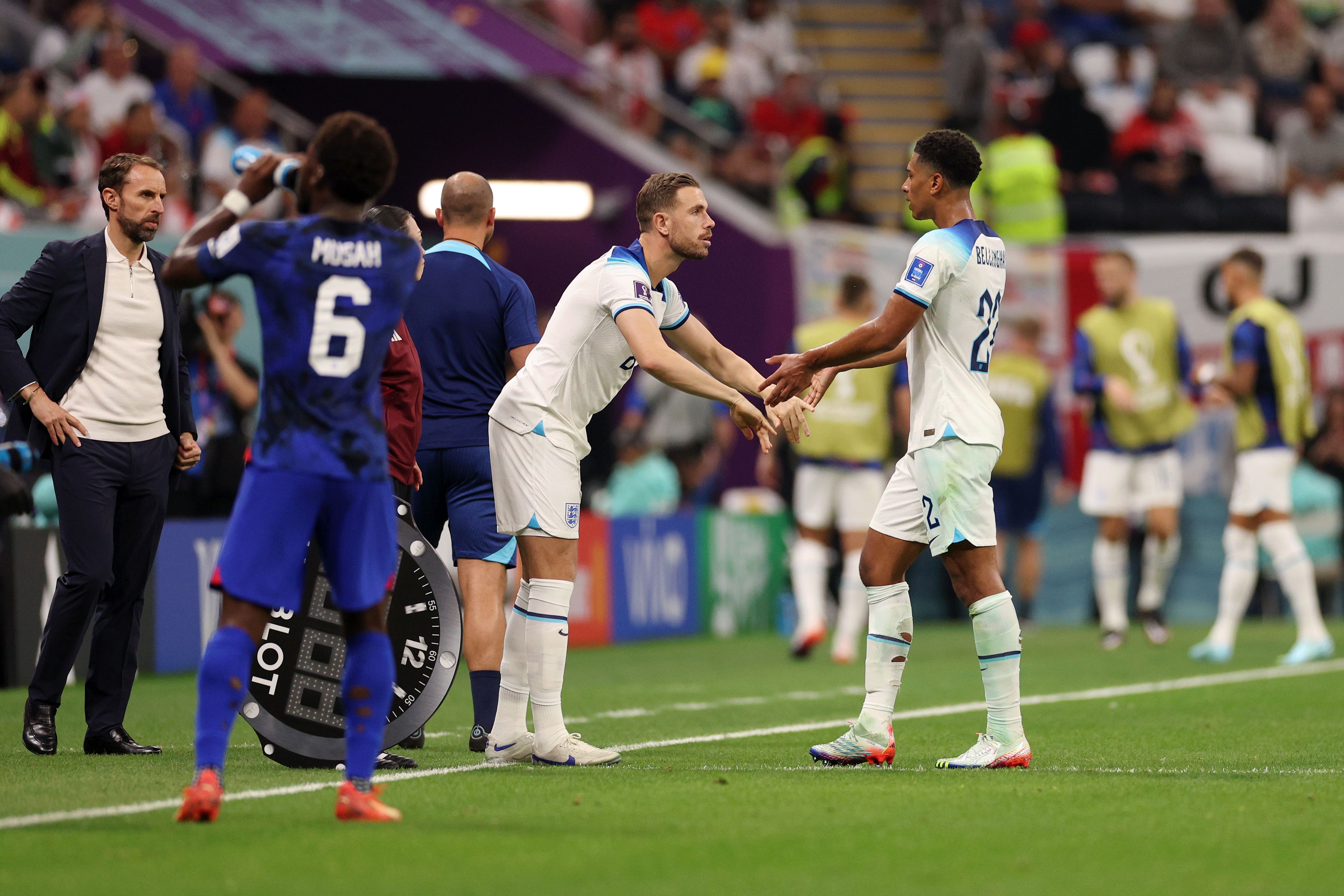 Jordan Henderson Jude Bellingham England 2022