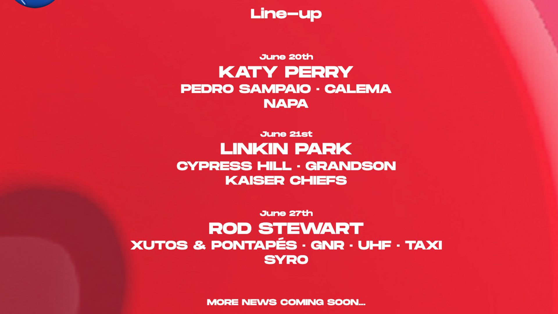 Rock in Rio 2026 line up 