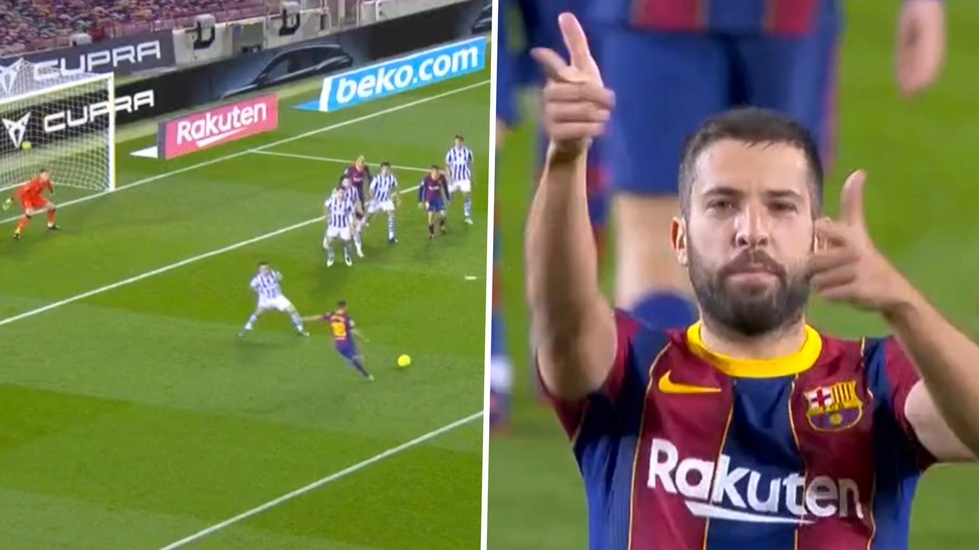 GFX Jordi Alba Barcelona Real Sociedad 2020