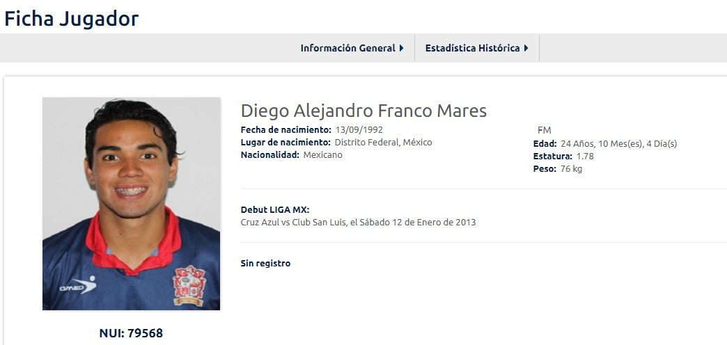 diego franco mares liga mx ficha