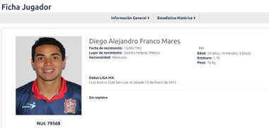 diego franco mares liga mx ficha
