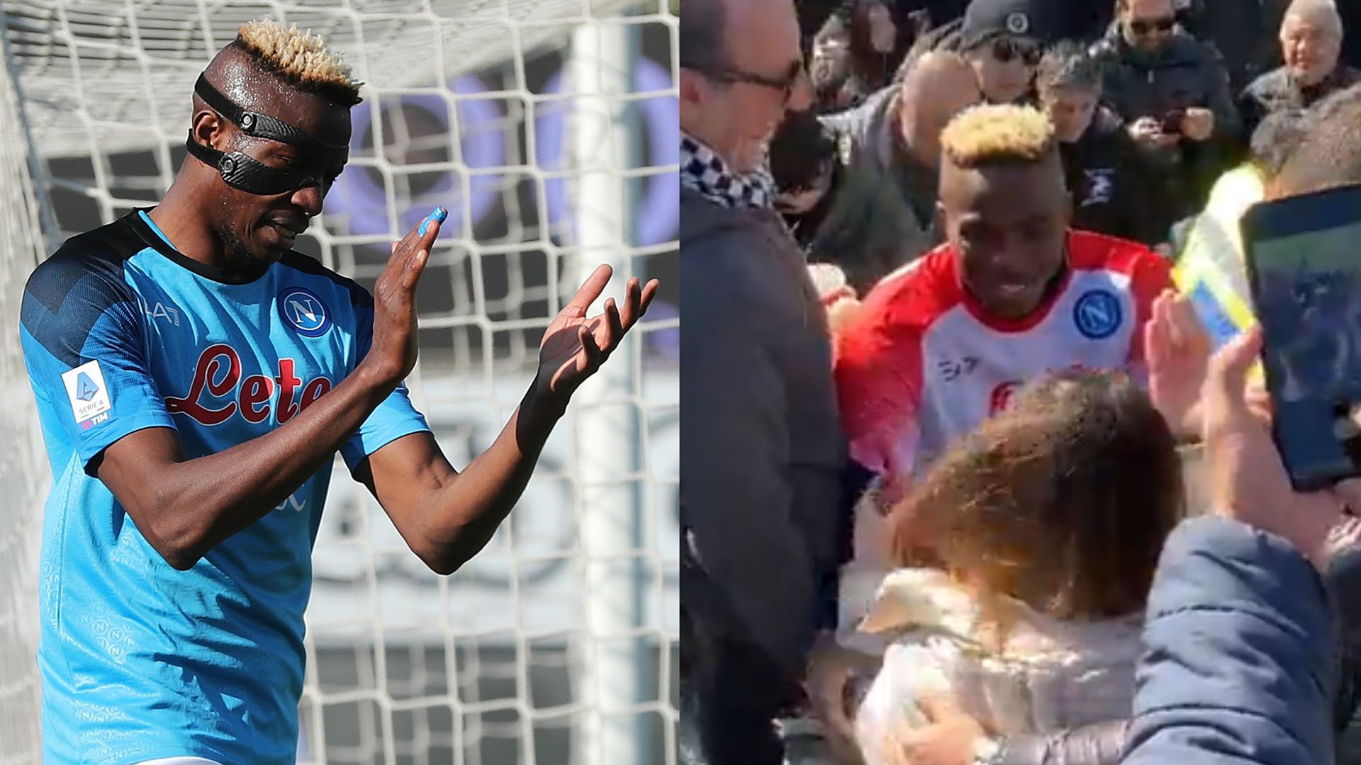 Victor Osimhen crowd Napoli