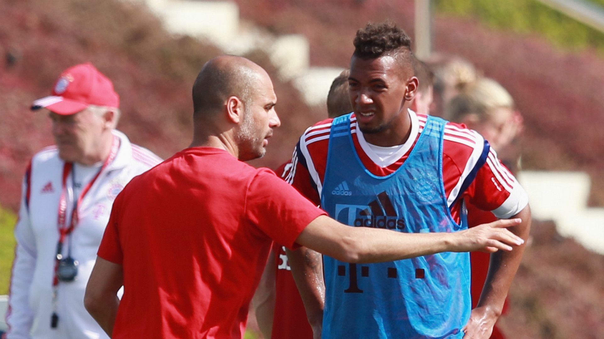 Pep Guardiola Jerome Boateng FC Bayern Trainings Camp 16012015