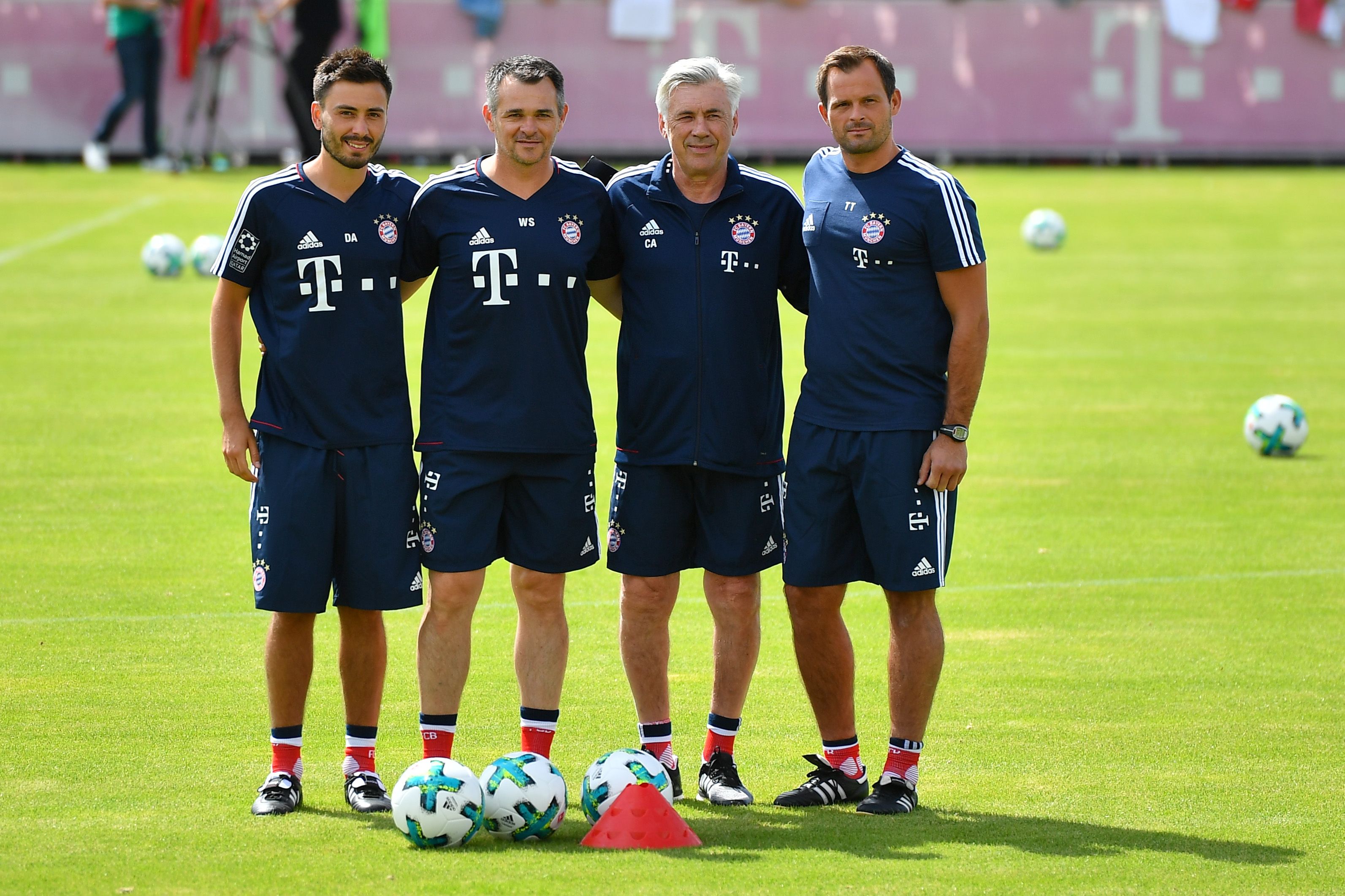 Ancelotti Davide Carlo Willy Sagnol Bayern München Training 01072017